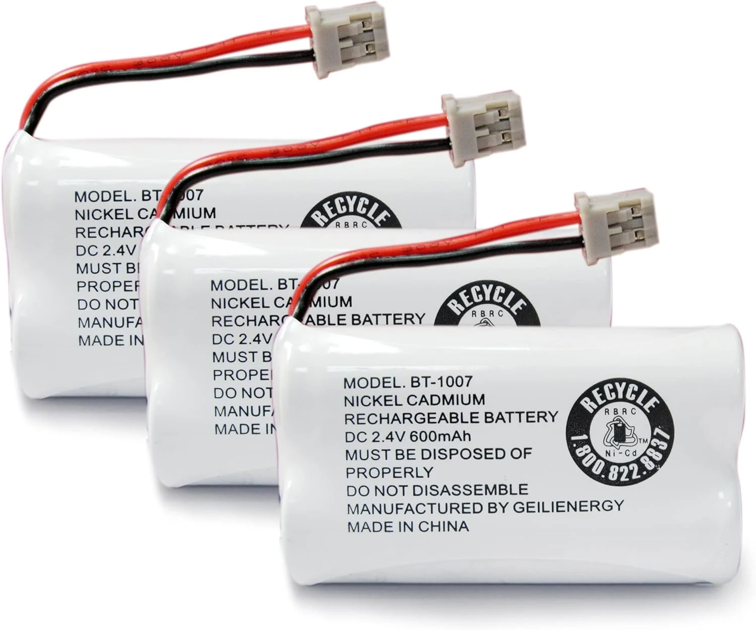 BT-1007 Cordless Phone Battery Compatible with Uniden BT1007 BT904 BT-904 BT-1015 (GEILIENERGY)