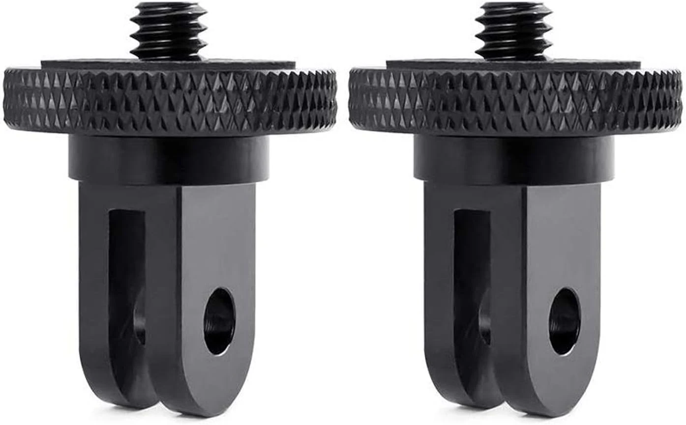 Camera Tripod Mount for Gopro Adapter, 2Pcs 1/4-20 Screw Conversion Adapter for GoPro Hero10, Insta360 X5 X4 X3, X2, Go 2, DJI OSMO Action and Other Action Cameras