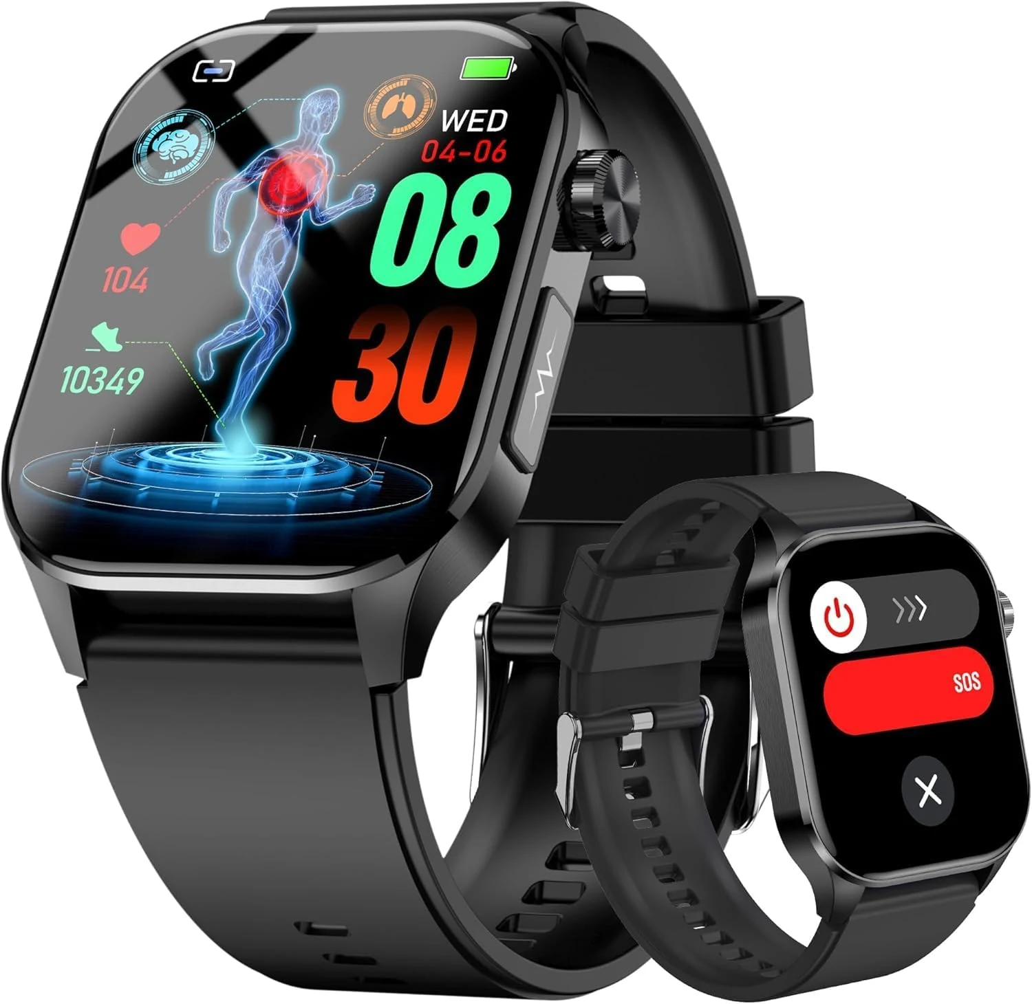Advanced Health Smartwatch for Women Men with Real-Time Monitoring