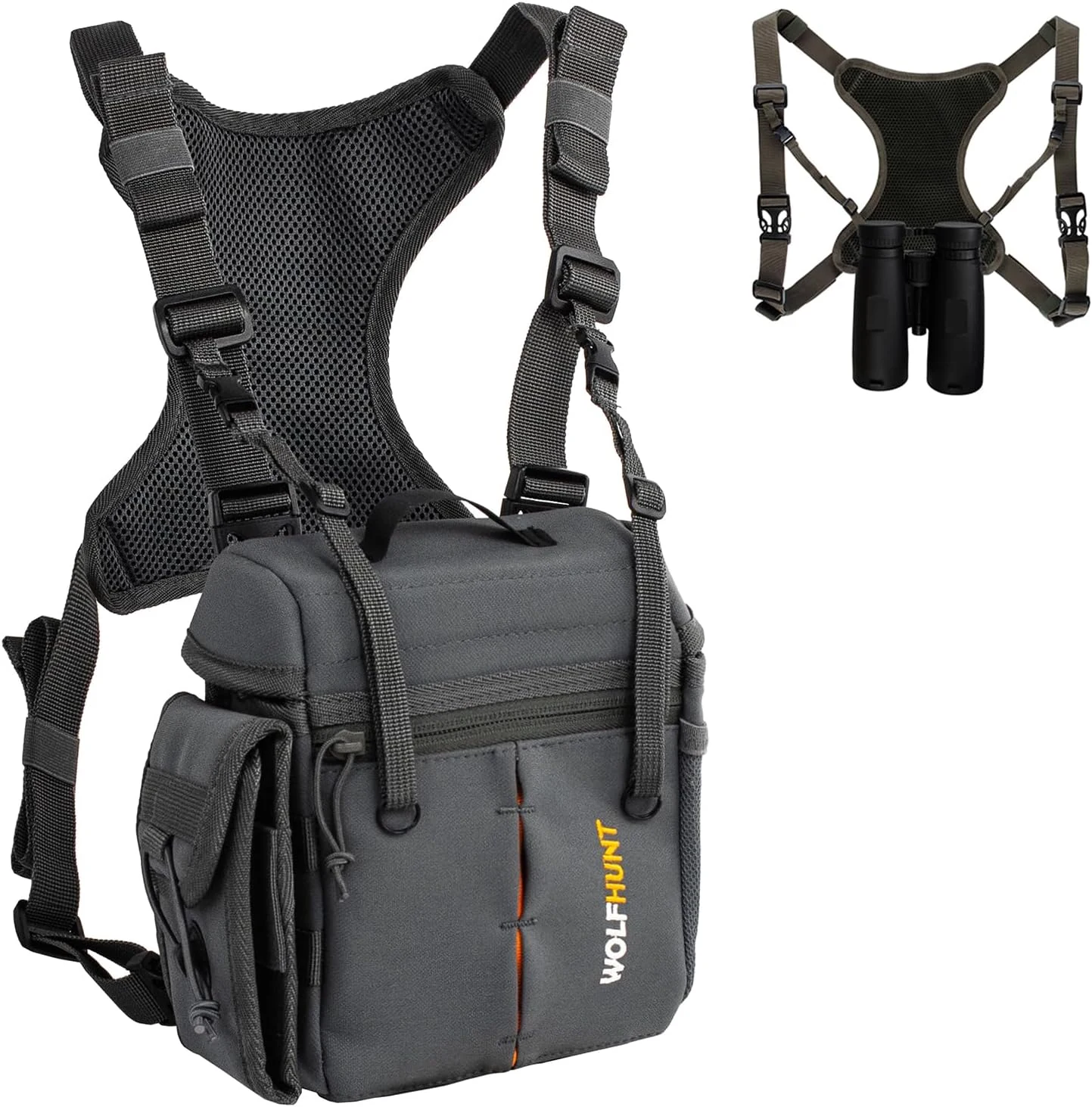 WOLFHUNT Binoculars Harness Chest Pack Magnetic