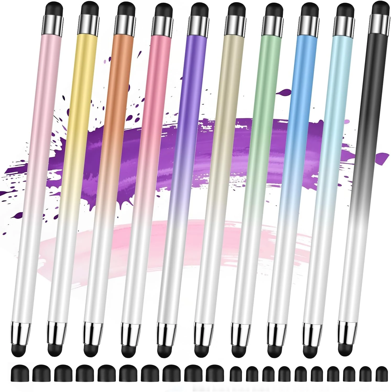 Acempire 10-Piece 2-in-1 Stylus Pens for Touch Screens
