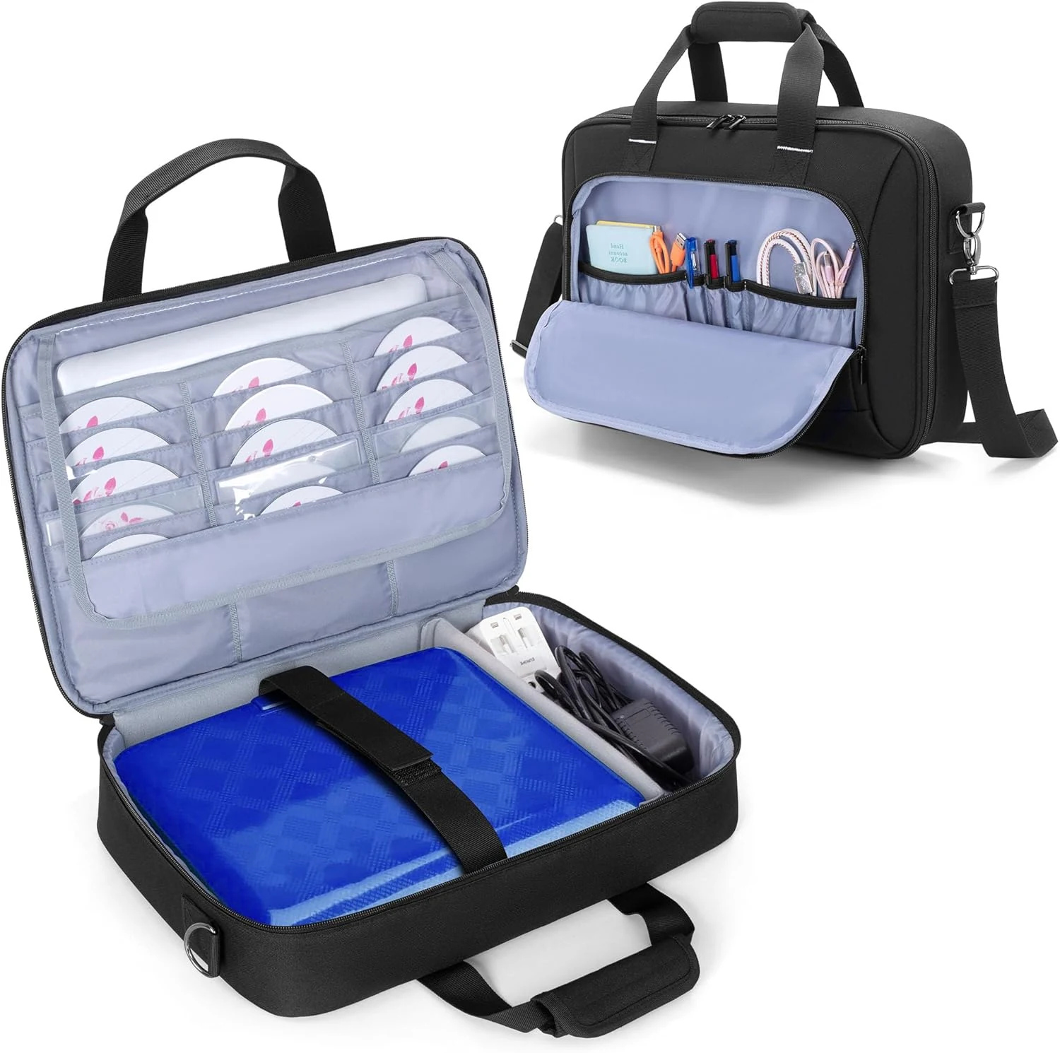 Rexmica Travel Carrying Bag for 14.1-17.5 inch Portable DVD Player