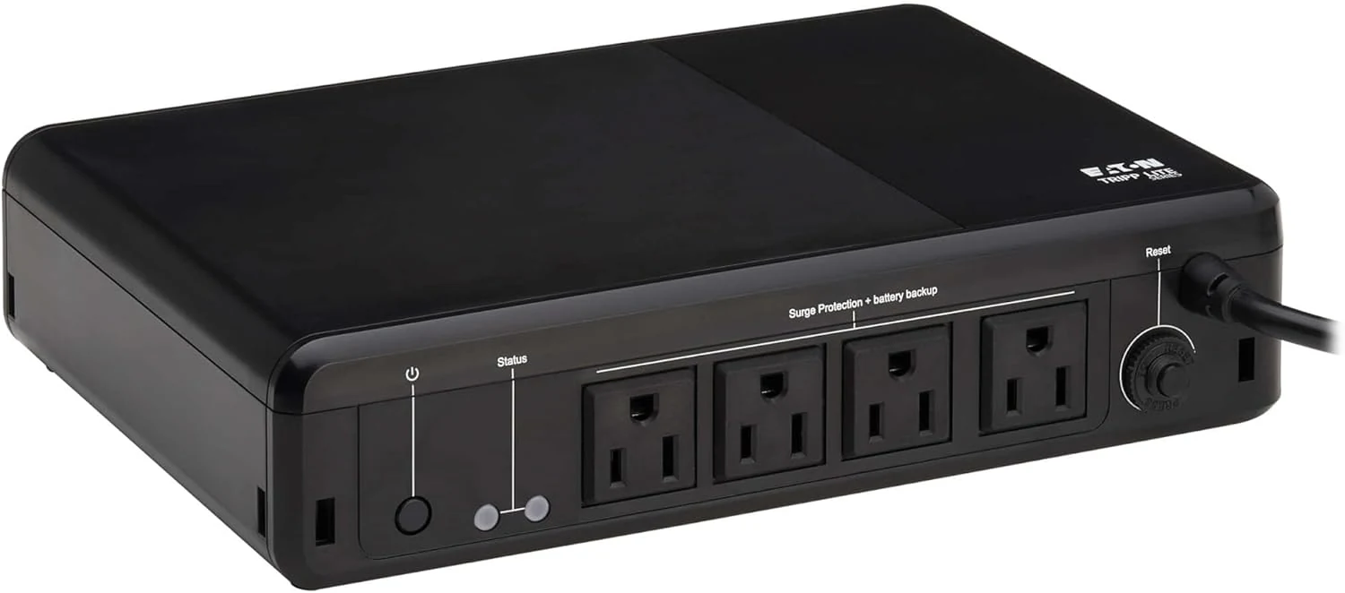 Tripp Lite 600VA UPS Desktop Battery Backup and Surge Protector (BC600R)