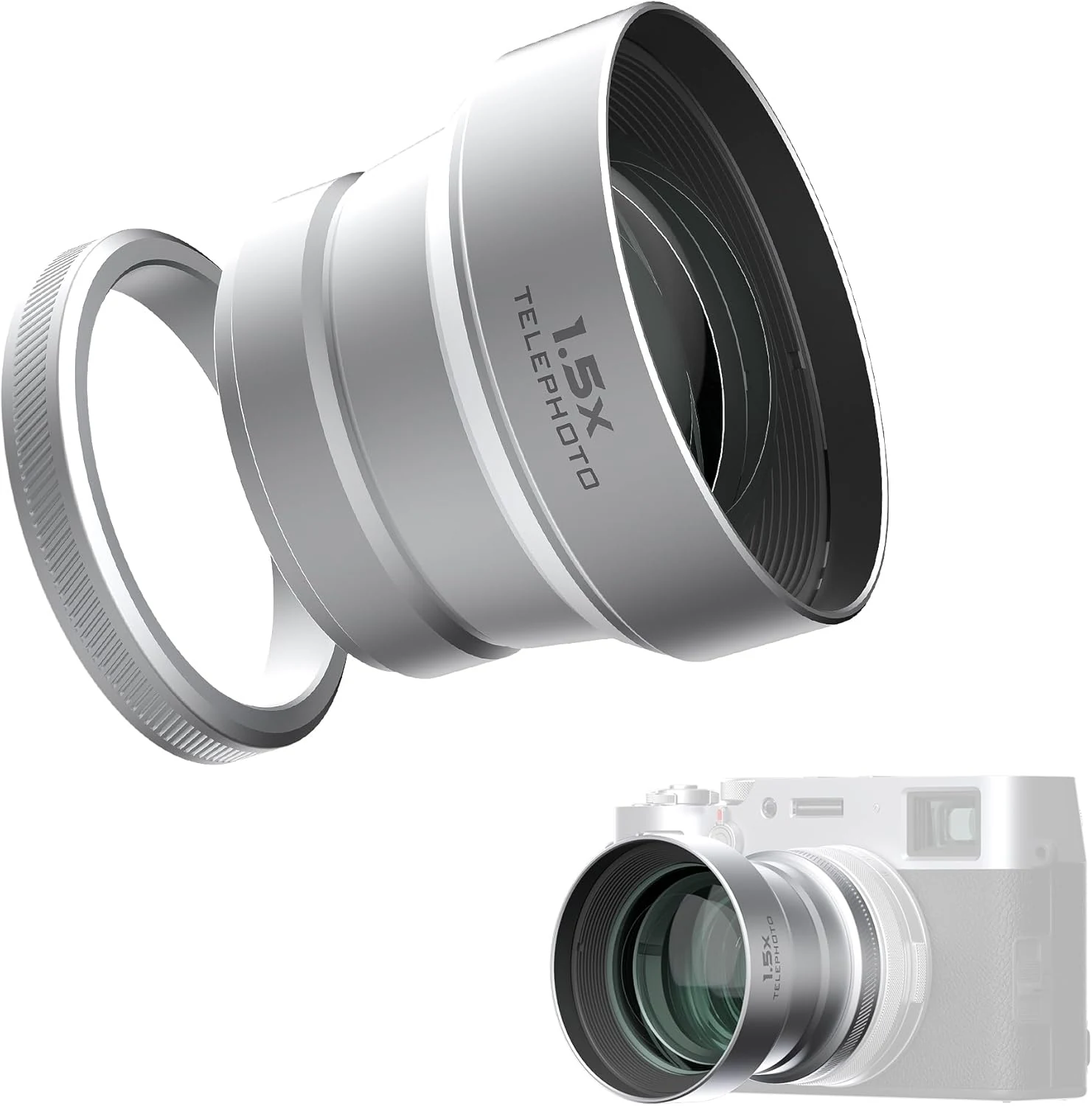 Freewell 1.5X Telephoto Lens Compatible with Fuji X100VI X100V, Enhanced review