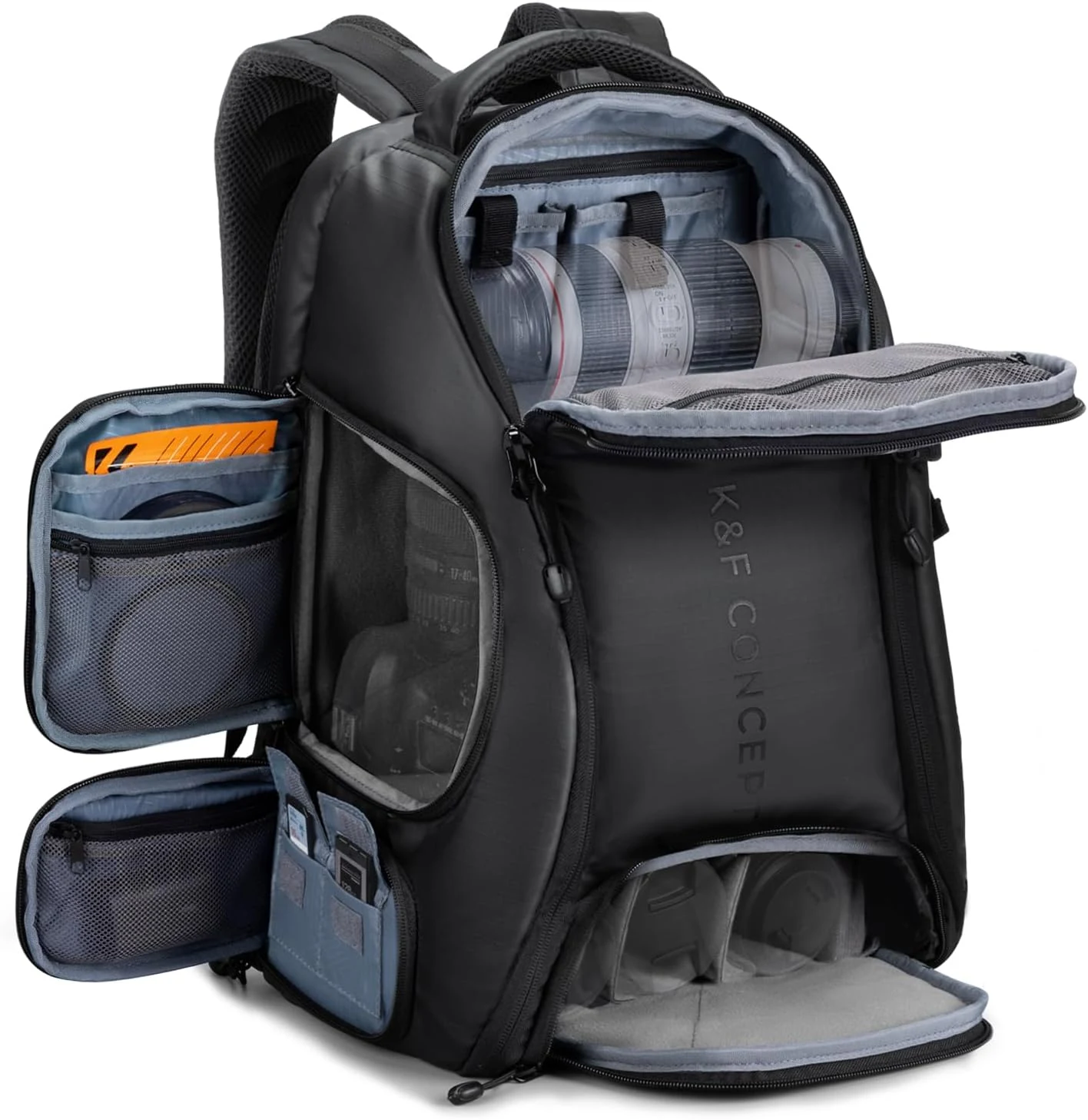K&F CONCEPT Camera Backpack,25L Large Capacity Camera Bag for Photographers