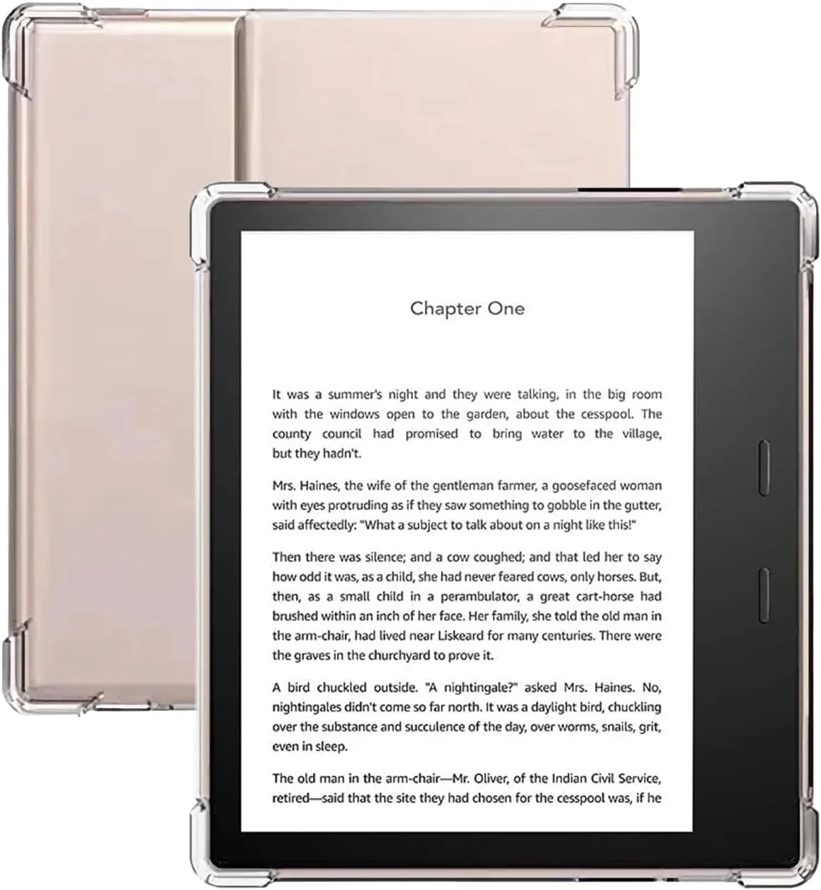Zcooooool Kindle Oasis Case (9th &10th Gen,2017/2019 Released) 7" Clear Cover Reinforced Corners Case for Amazon Kindle Oasis