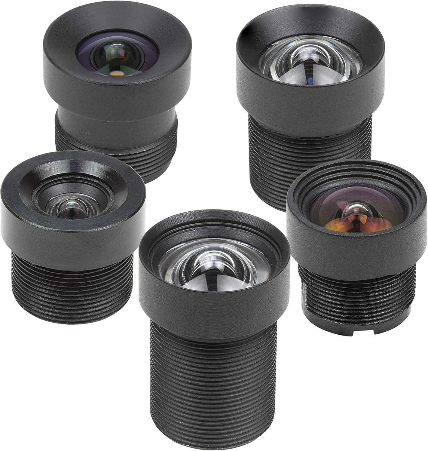 Arducam M12 Lens Kit, Low Distortion M12 Mount Lenses for Arduino and Raspberry Pi Camera