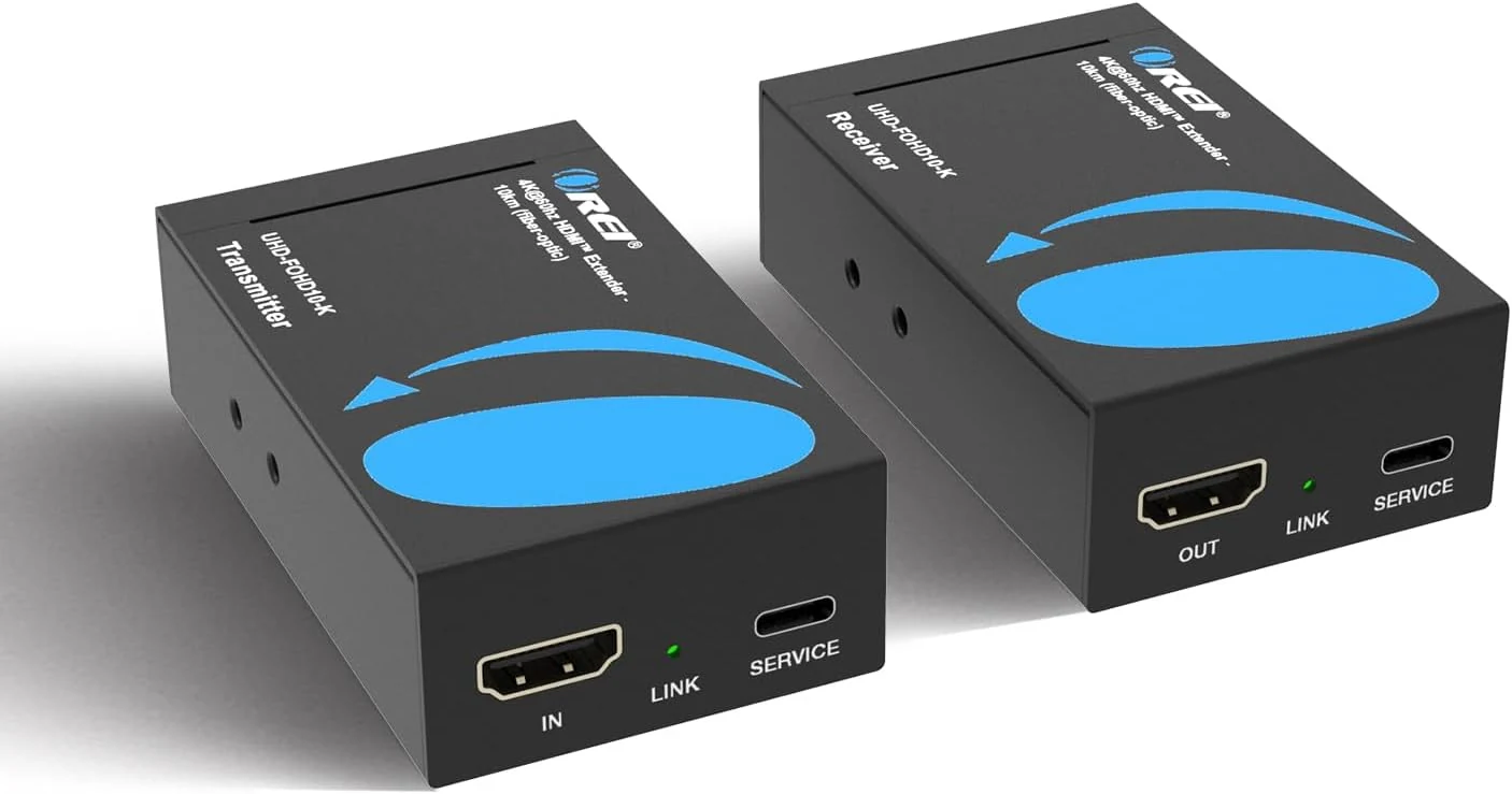 OREI 4K HDMI Extender Over Fiber Optic Balun