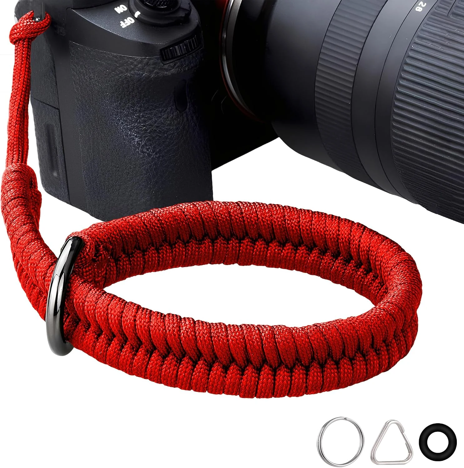ZXZone Camera Wrist Strap for DSLR Mirrorless Camera, Camera Hand Strap with Safer Connector