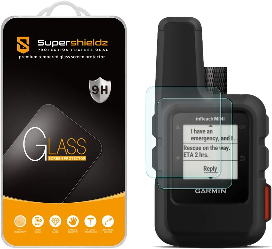 Supershieldz (2 Pack) Designed for Garmin inReach Mini 2 / Tempered Glass Screen Protector