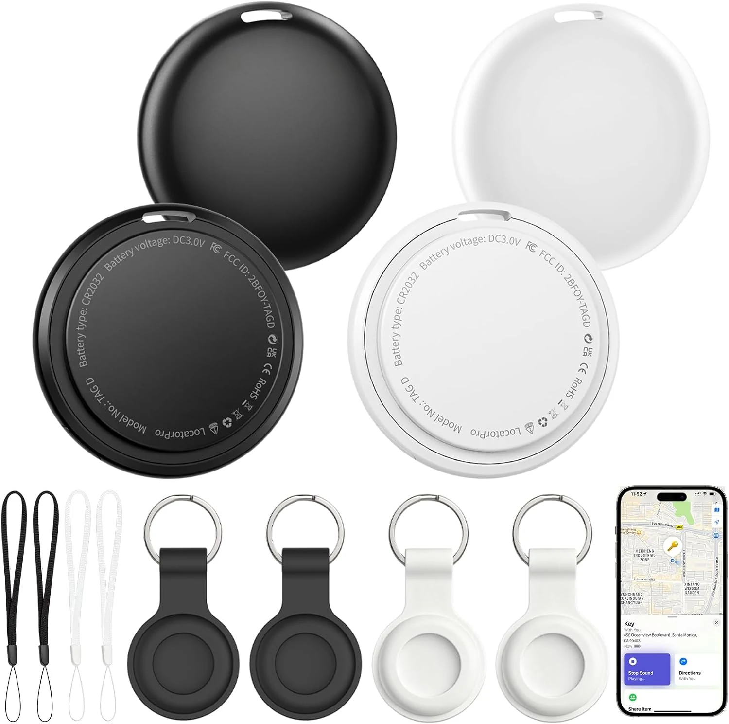 Air Tracker Tags 4 Pack, Bluetooth Smart Tag for Item review