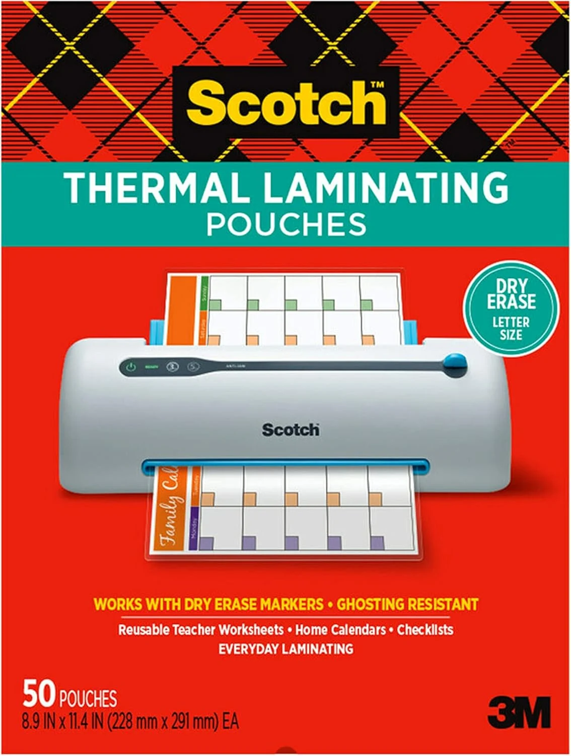 Scotch dry erase Thermal Laminating Pouches, 50-Pack