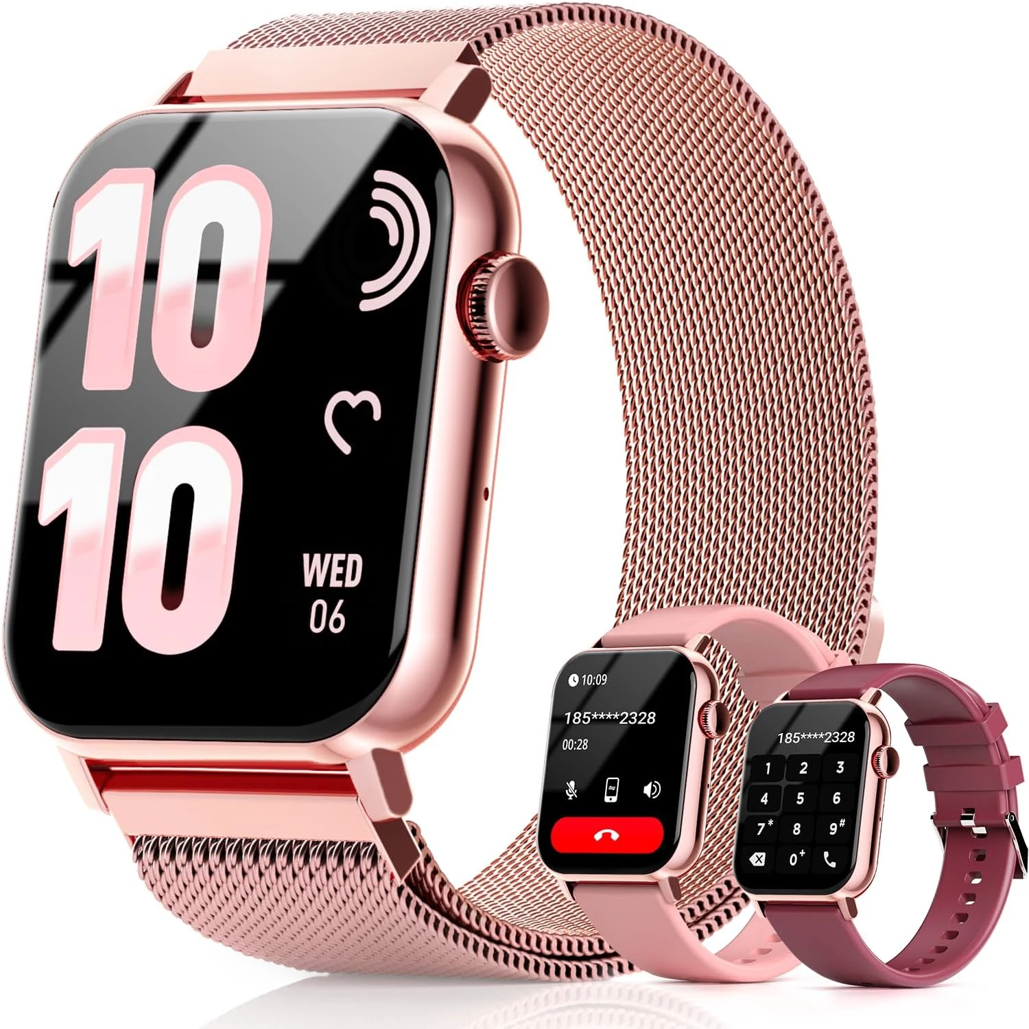 Trendia Smart Watches for Women, 1.83'' HD Fitness Tracker with Answer/Make Calls