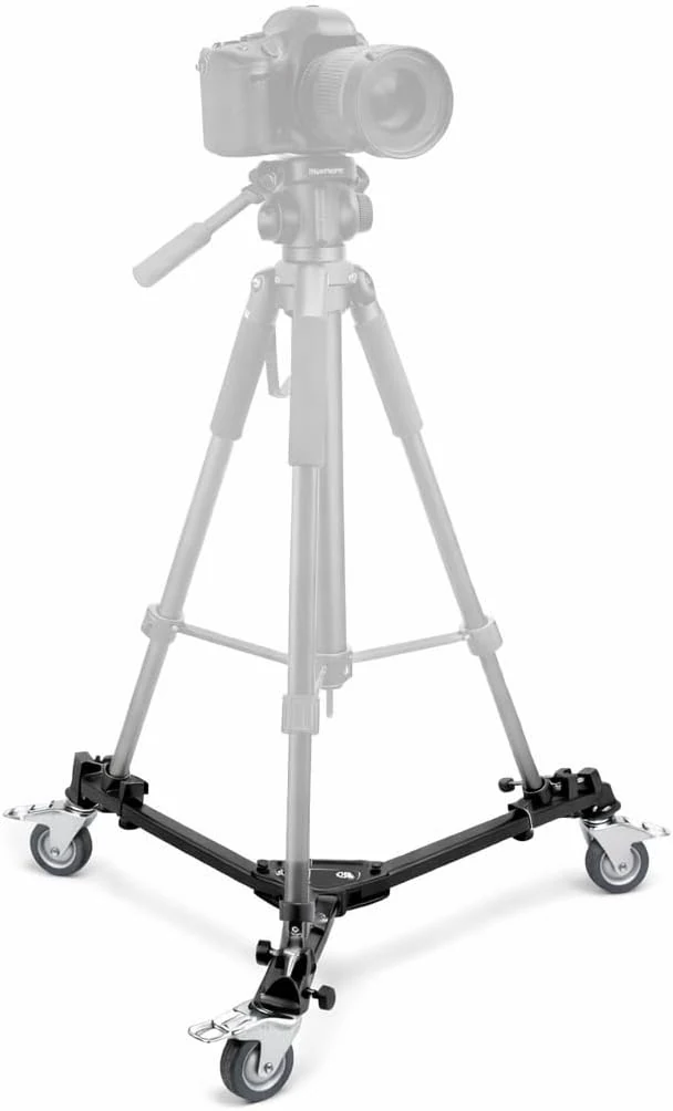 Elite Series Professional Universal Tripod Dolly w/ One Step Easy Lock & Locking Wheels