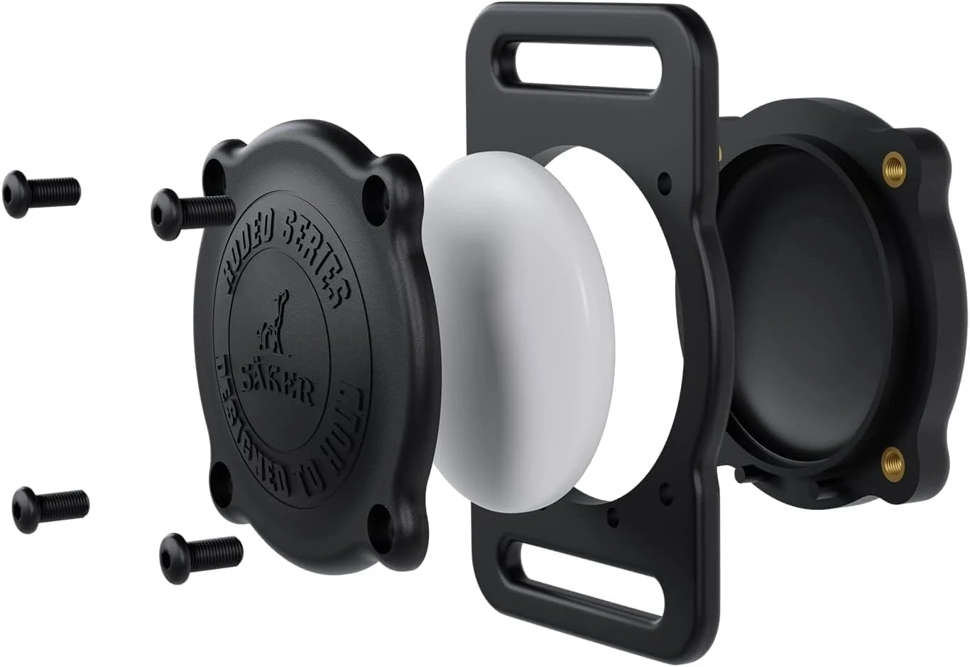 SÄKER IP68 Waterproof The Safest AirTag Dog Collar Holder, Dustproof, Ultra-Durable