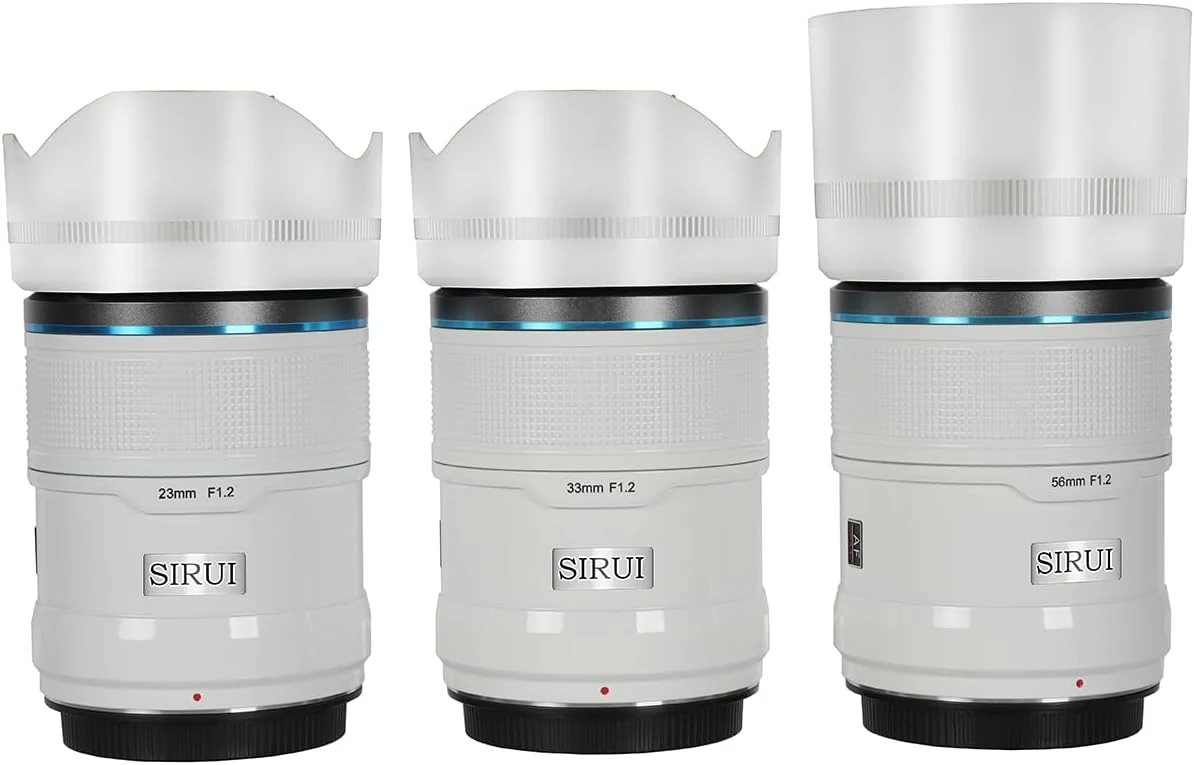 Sirui Sniper f/1.2 Autofocus 3-Lens Kit (E Mount, White)