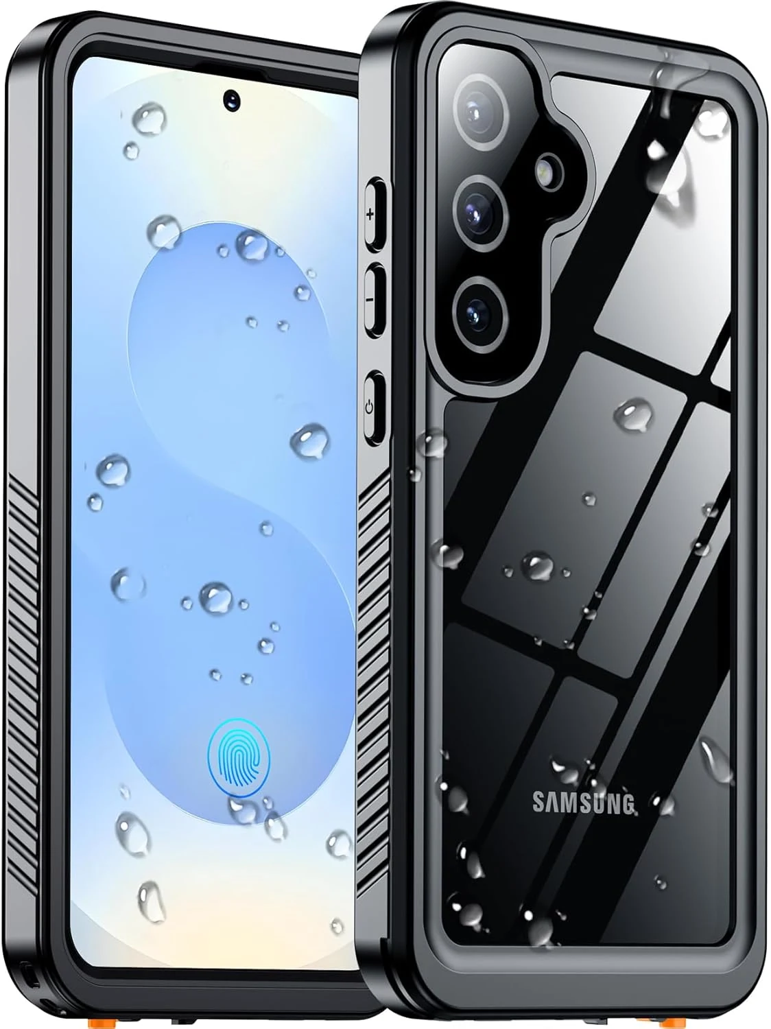 Designed for Samsung Galaxy S25 Case Waterproof, Built-in Lens & Screen Protector Military Shockproof Dropproof IP68 Underwater Full Body Phone Case for Galaxy S25 5G 6.2"-Black (2025)