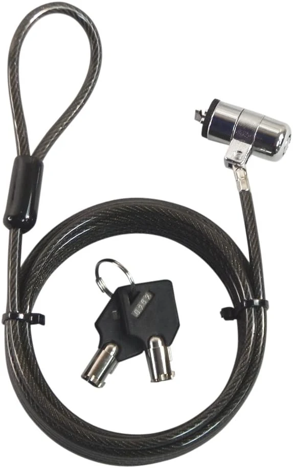 Sendt 10 Foot Black Notebook/Laptop Keyed Lock Security Cable Extra