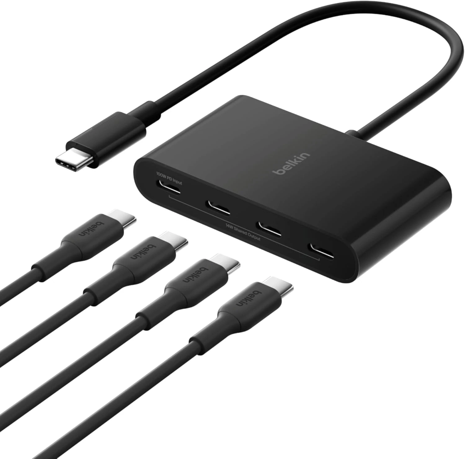 Belkin Connect 4-Port USB-C Hub (AVC018BTBK)