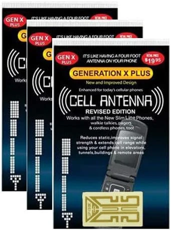 Harper Grove Cell Phone Internal Antenna Signal Reception Booster, 3 Pack, for Android Alcatel Apple BlackBerry LG Microsoft Motorola ZTE