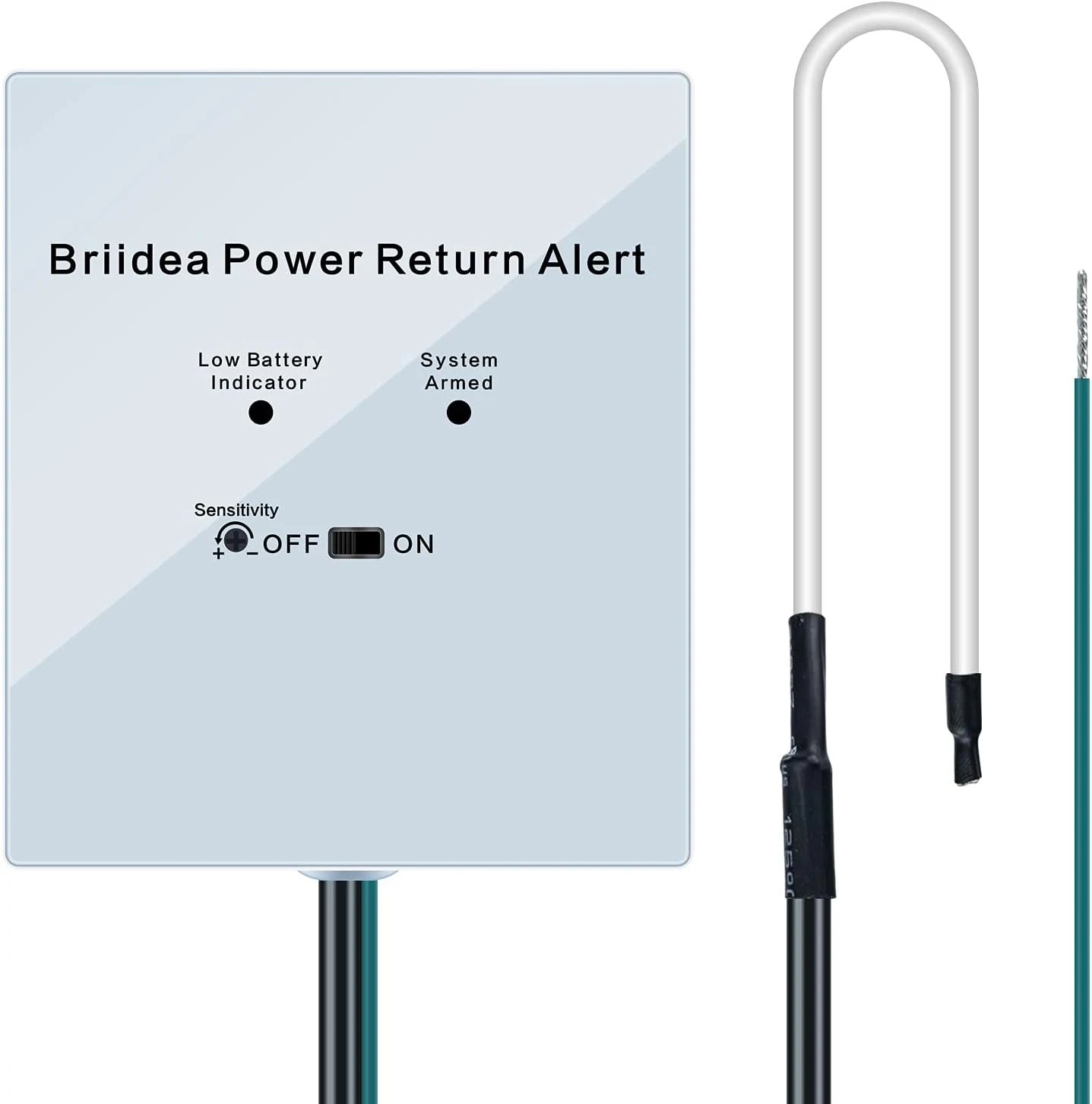 Power Return Alarm, Briidea Utility Power Back on Alert for Generator, Loud Siren with LED Indicator