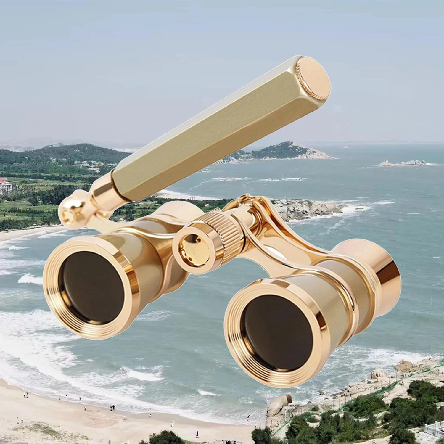 Opera Glasses Binoculars, 3X25 Lorgnette Theater Glasses, BK9 Optical Lens