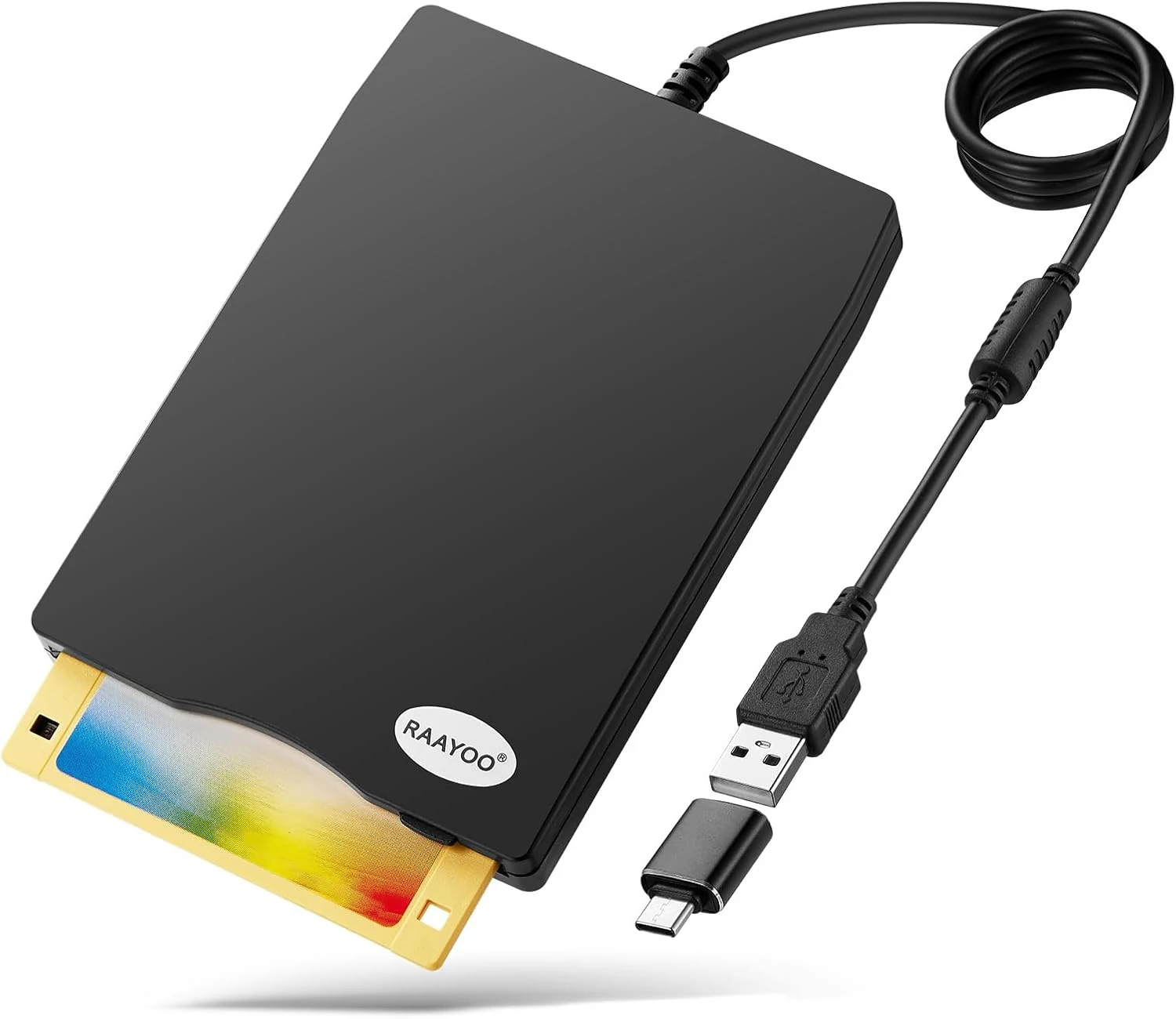 RAAYOO 3.5 inch USB Floppy Disk Reader (1.44MB)