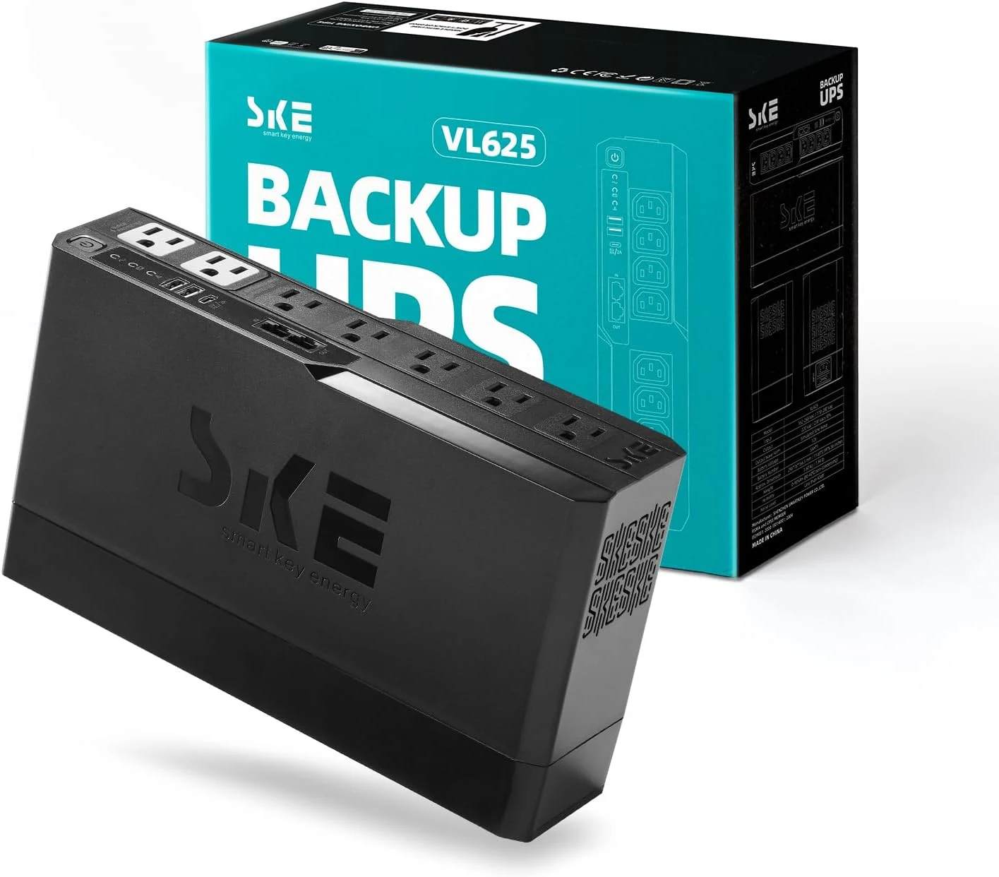 SKE VL625 625VA/360W UPS Battery Backup and Surge Protector