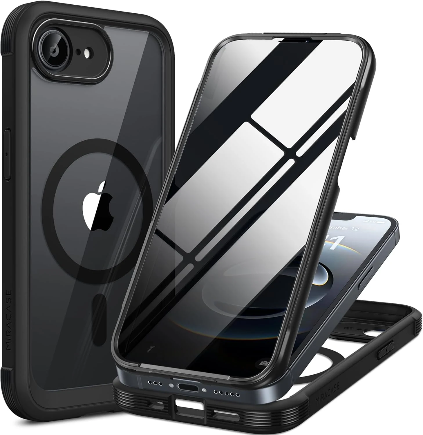 Miracase for iPhone 17e & 16e Case with Built-in Private Screen Protector
