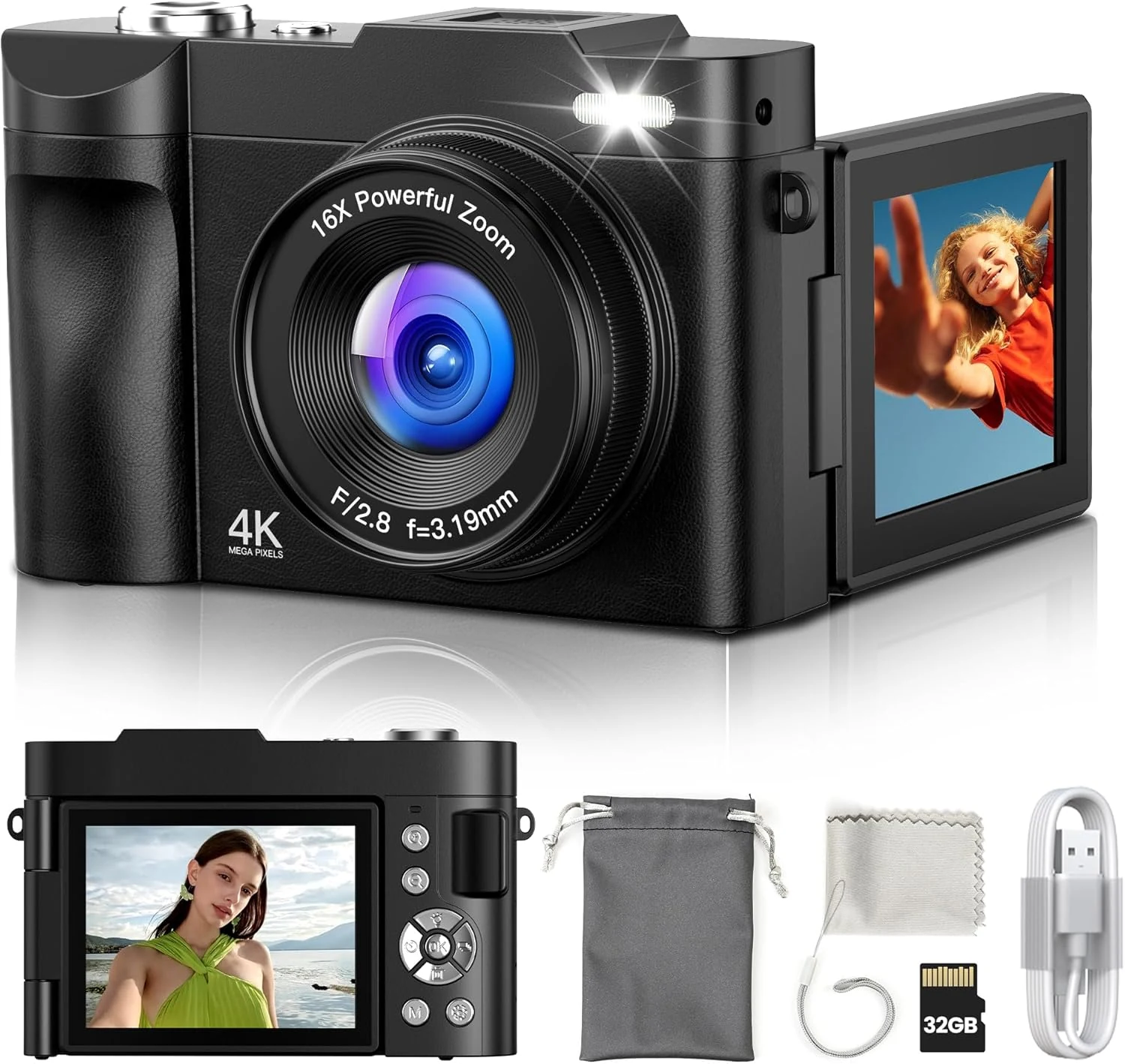 Digital Camera 4K for Photography Vlogging: 50MP Cameras for Video review