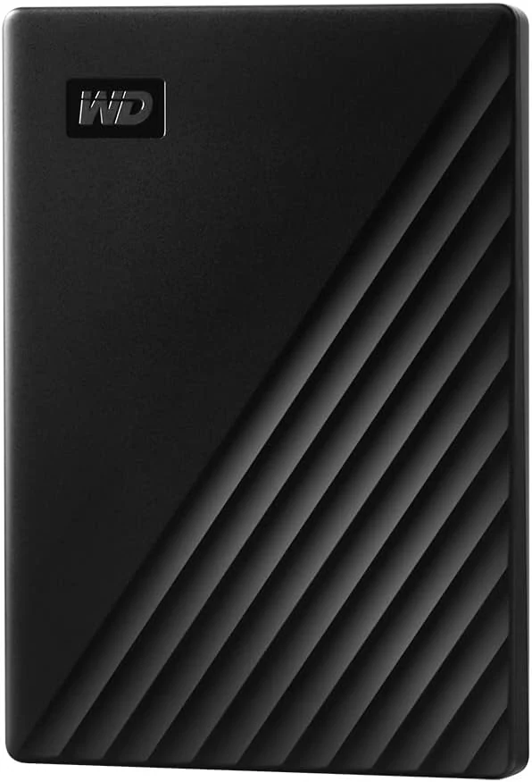 WD 2TB My Passport, Portable External Hard Drive, Black, backup software with defense against ransomware, and password protection