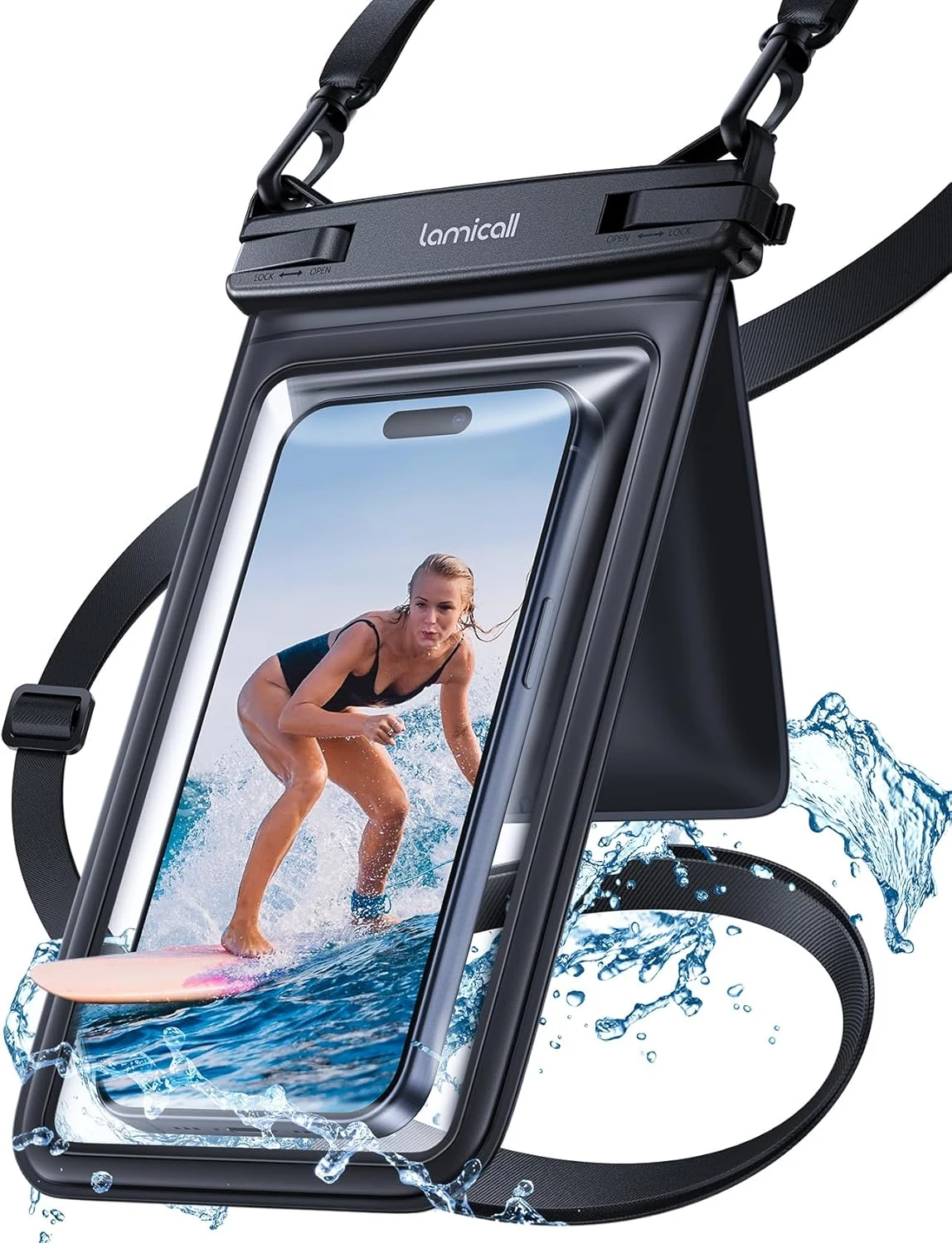 Lamicall Double Pocket Waterproof Phone Pouch