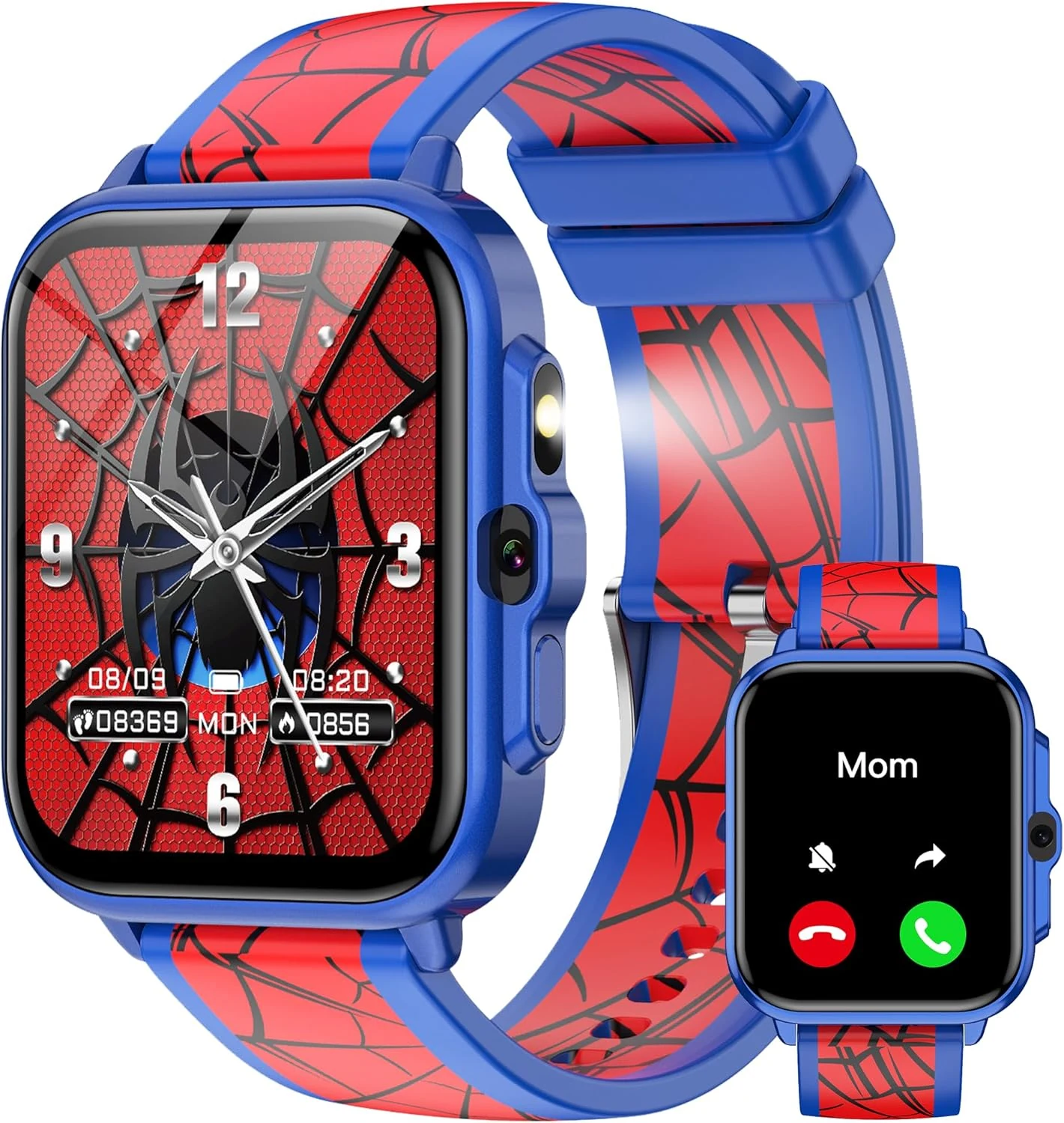 Smart Watch for Kids Boys Age 5-12, Ai Functions Games HD Touch Screen Watches with Video Camera Music Player Pedometer Heart Rate Sleep Tracker