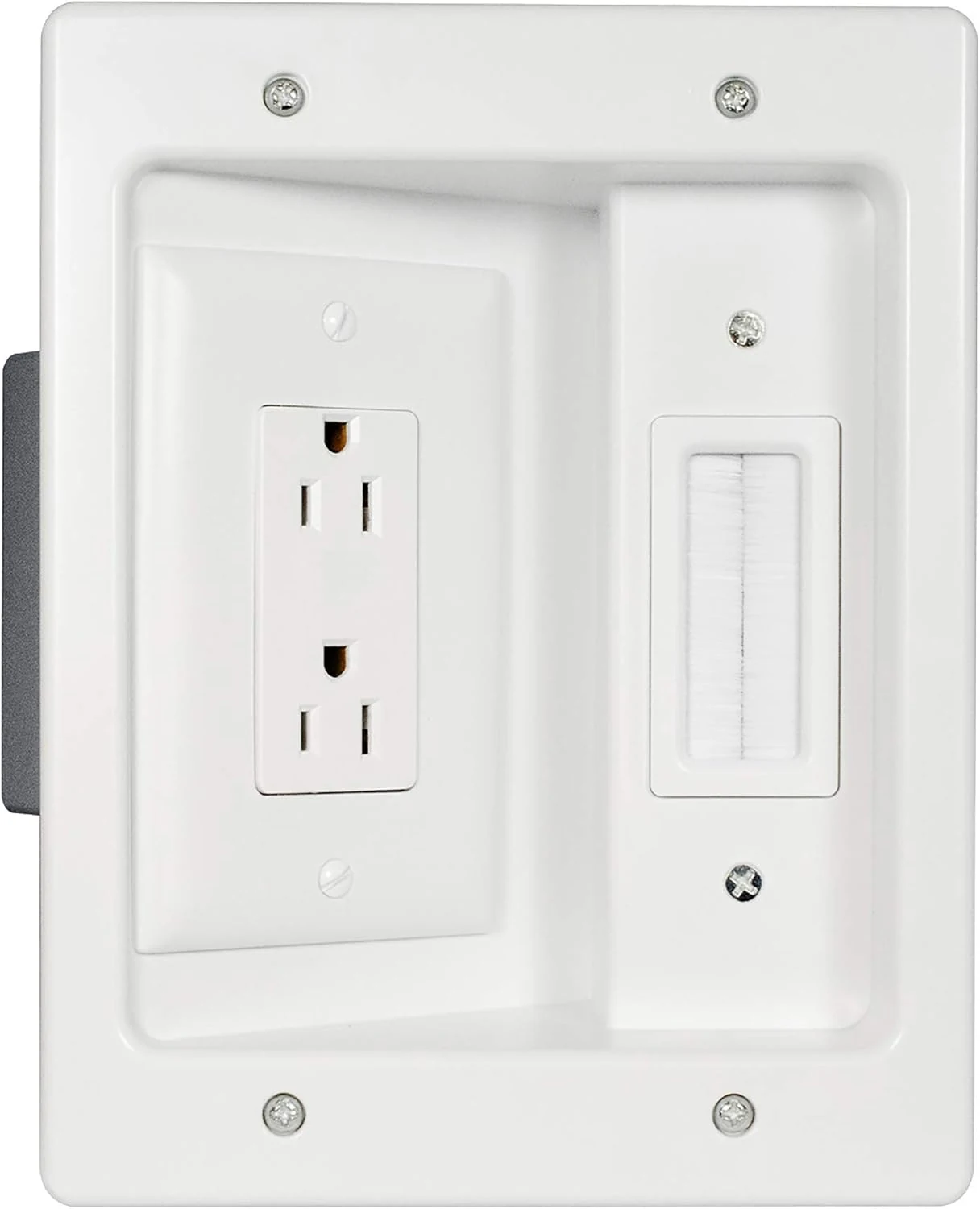 Legrand – OnQ in-Wall Cable Management Kit for Power & Low Voltage Cords (HT2102WHV1)