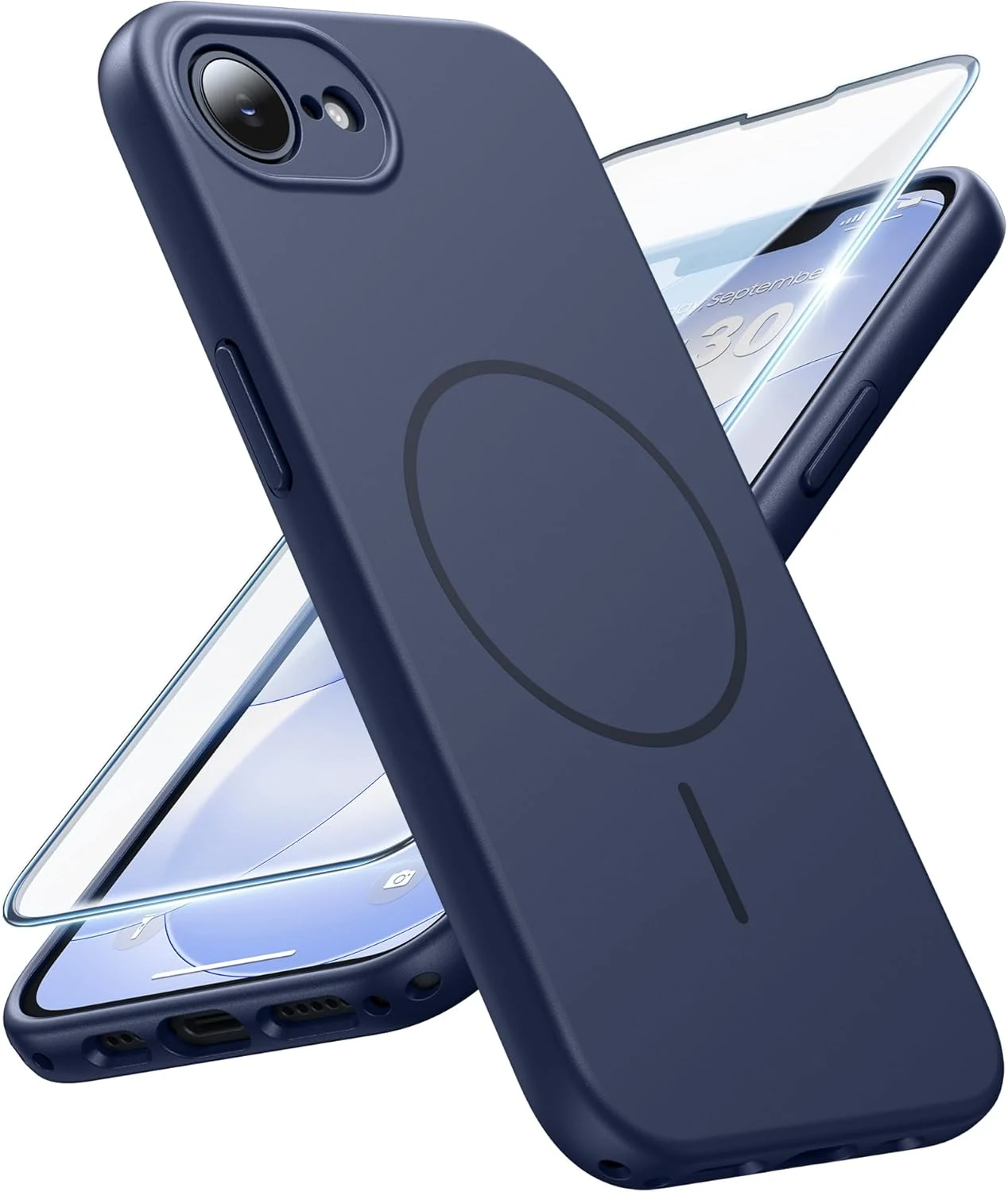 FNTCASE for iPhone 17e & iPhone 16e Case (MagSafe, Matte, Screen Protector)
