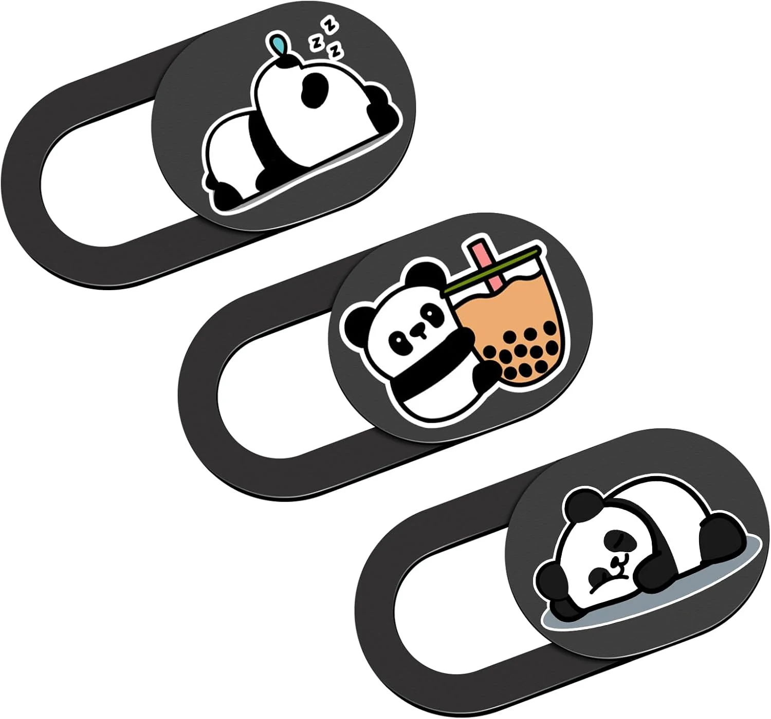 Webcam Cover, 0.02 inch Panda Laptop Camera Cover, Cute Accessories