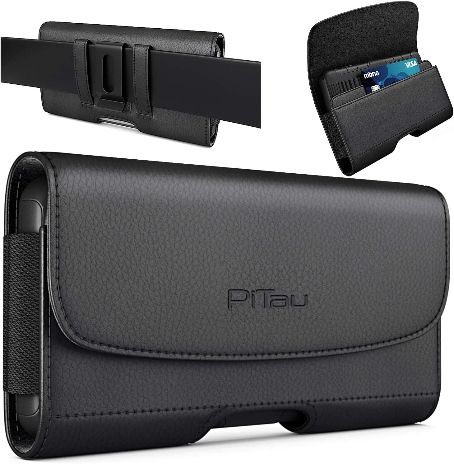PiTau Phone Belt Case for iPhone 17 16 16e 15 14 13 12 11 Xs X XR (Including Pro Models)