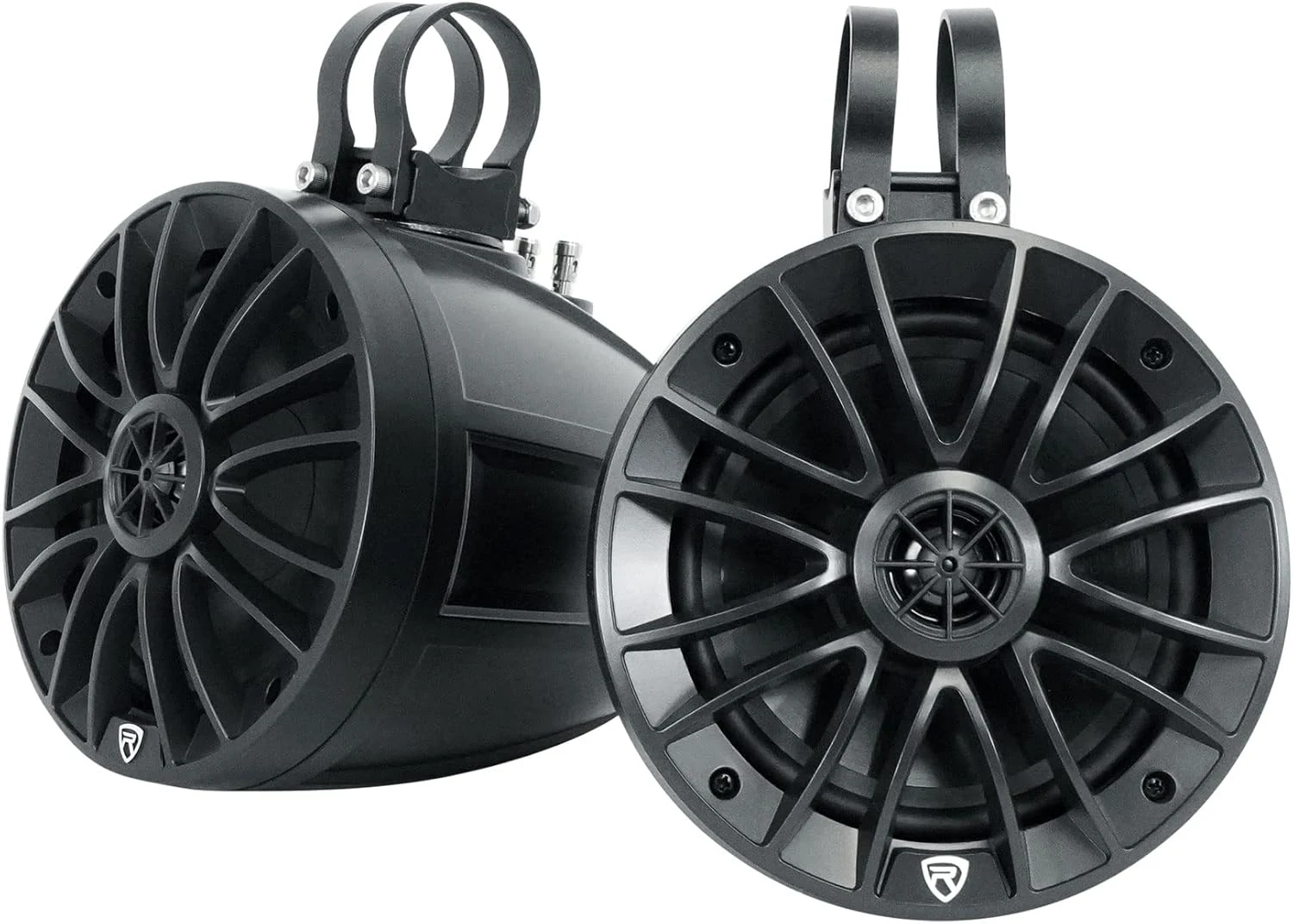 Rockville UT65B 400W 6.5" Marine Speakers, IPX6 Waterproof, Swivel Mount, True Coaxial Design, perfect for UTV/ATV/boat