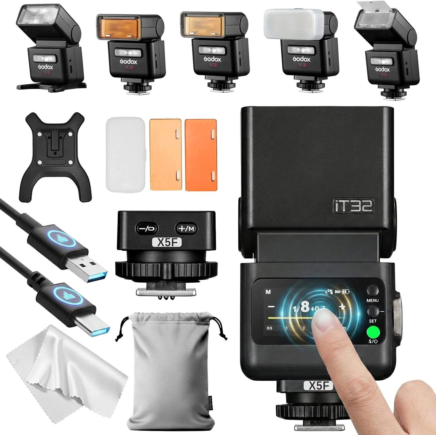 Godox IT32 TTL Camera Flash with X5F Flash Trigger for review