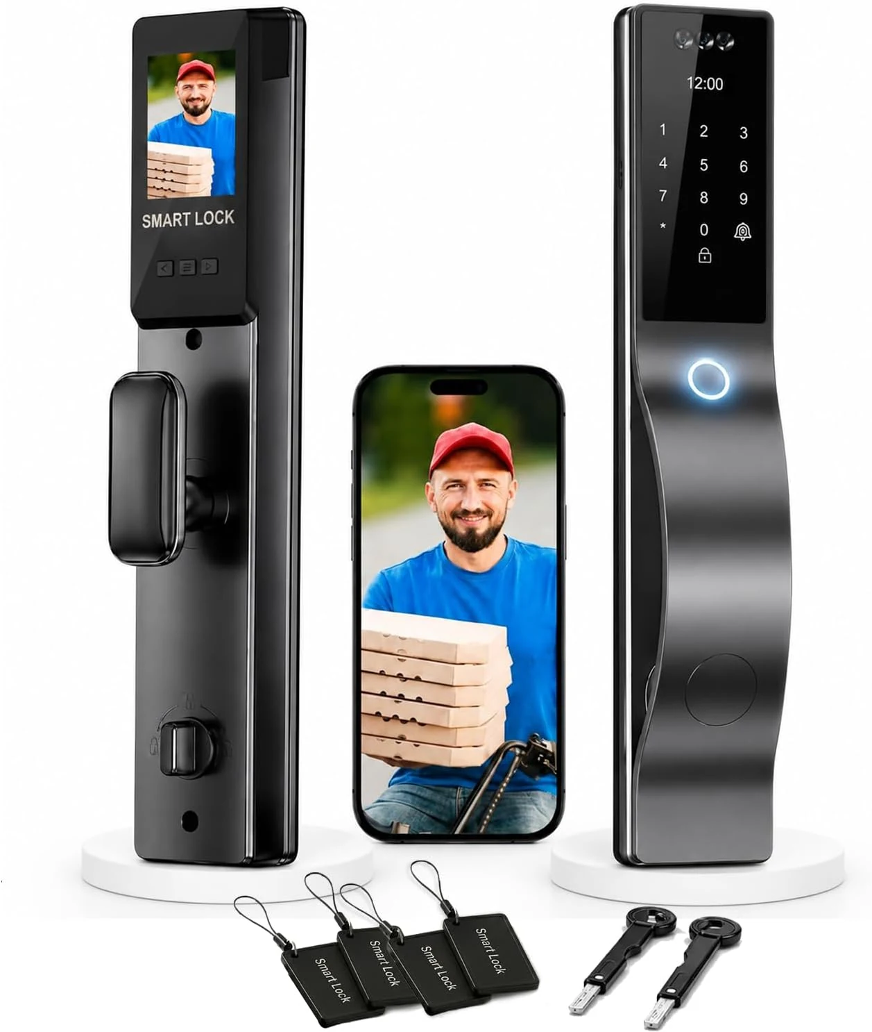 Smart Door Lock with Camera: 3D Face Recognition, Keyless Door