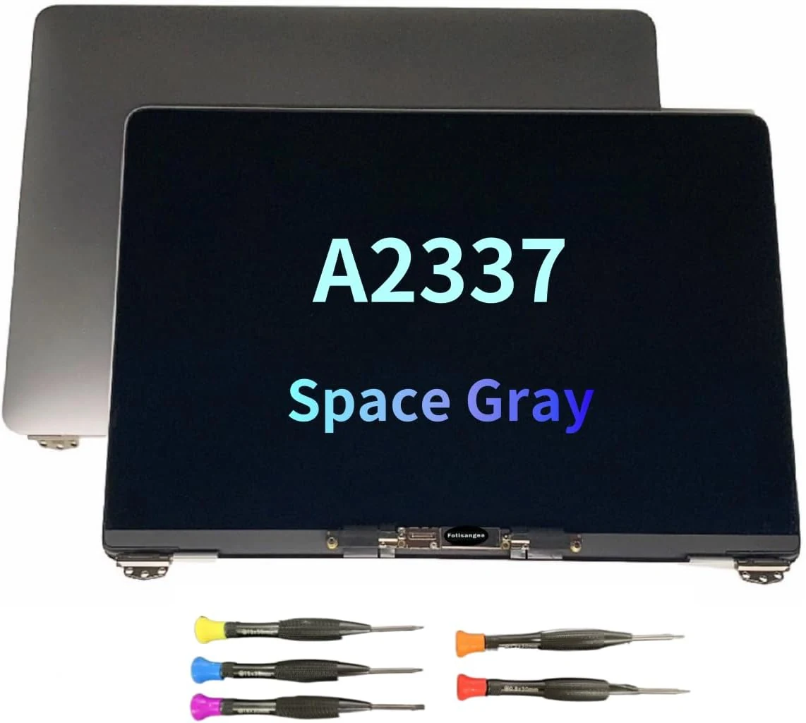 LCD Screen Replacement for MacBook Air M1 A2337 2020 13" EMC 3598 LCD Display Assembly 2560x1600 (Space Gray)