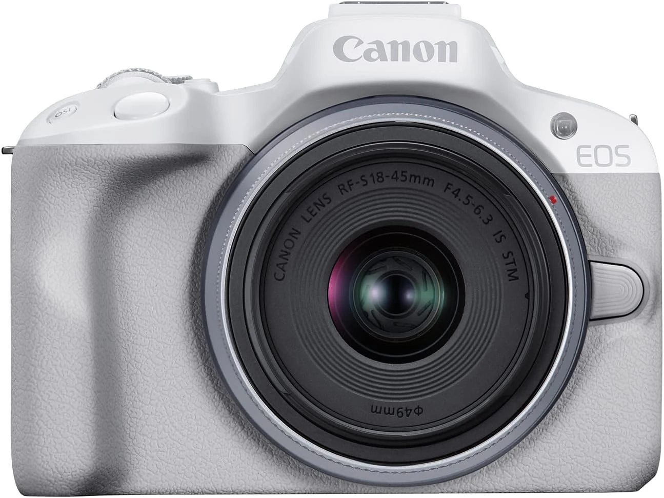Canon EOS R50 Mirrorless Camera RF-S18-45mm F4.5-6.3 is STM Lens kit (White)