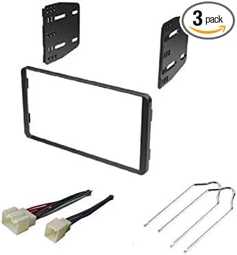 ASC Car Stereo Install Dash Kit, Wire Harness, and Tool for Double Din Aftermarket Radio