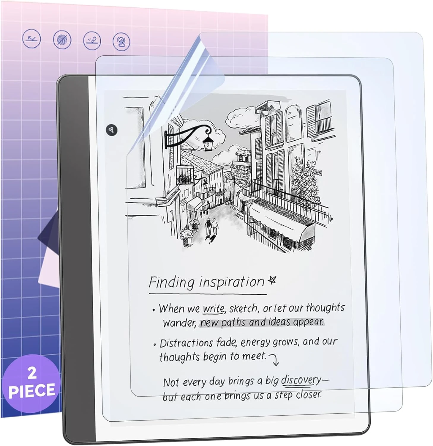 IPROKKO [2 Pack] Anti Blue Light Screen Protector for 10.2" Kindle Scribe 2024/2022 2nd/1st Gen