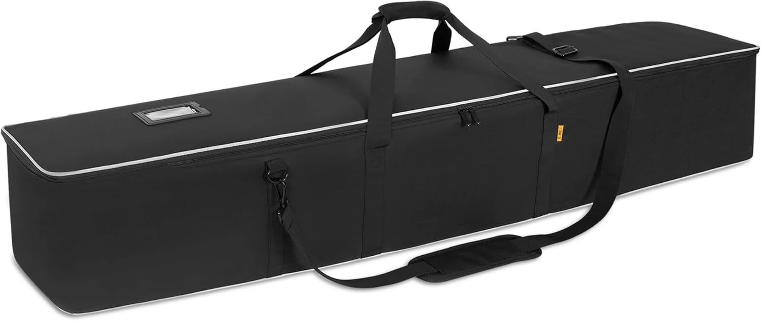 Multifunctional Tripod Bag 60 X 10.2 X 10.2 Inches / 152 X 26 X 26 cm Heavy Duty Tripod Carrying Case with Handle for Lights, Speakers, Cameras, Booms, Microphone Stands, Black