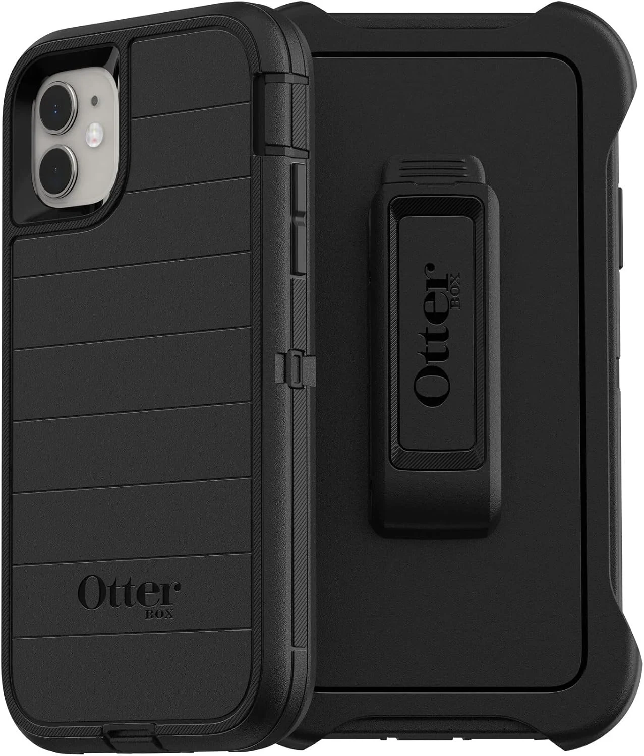 OtterBox Defender Series Screenless Edition Case for iPhone 11 (Only) - Holster Clip Included - Microbial Defense Protection - Retail Packaging - Black