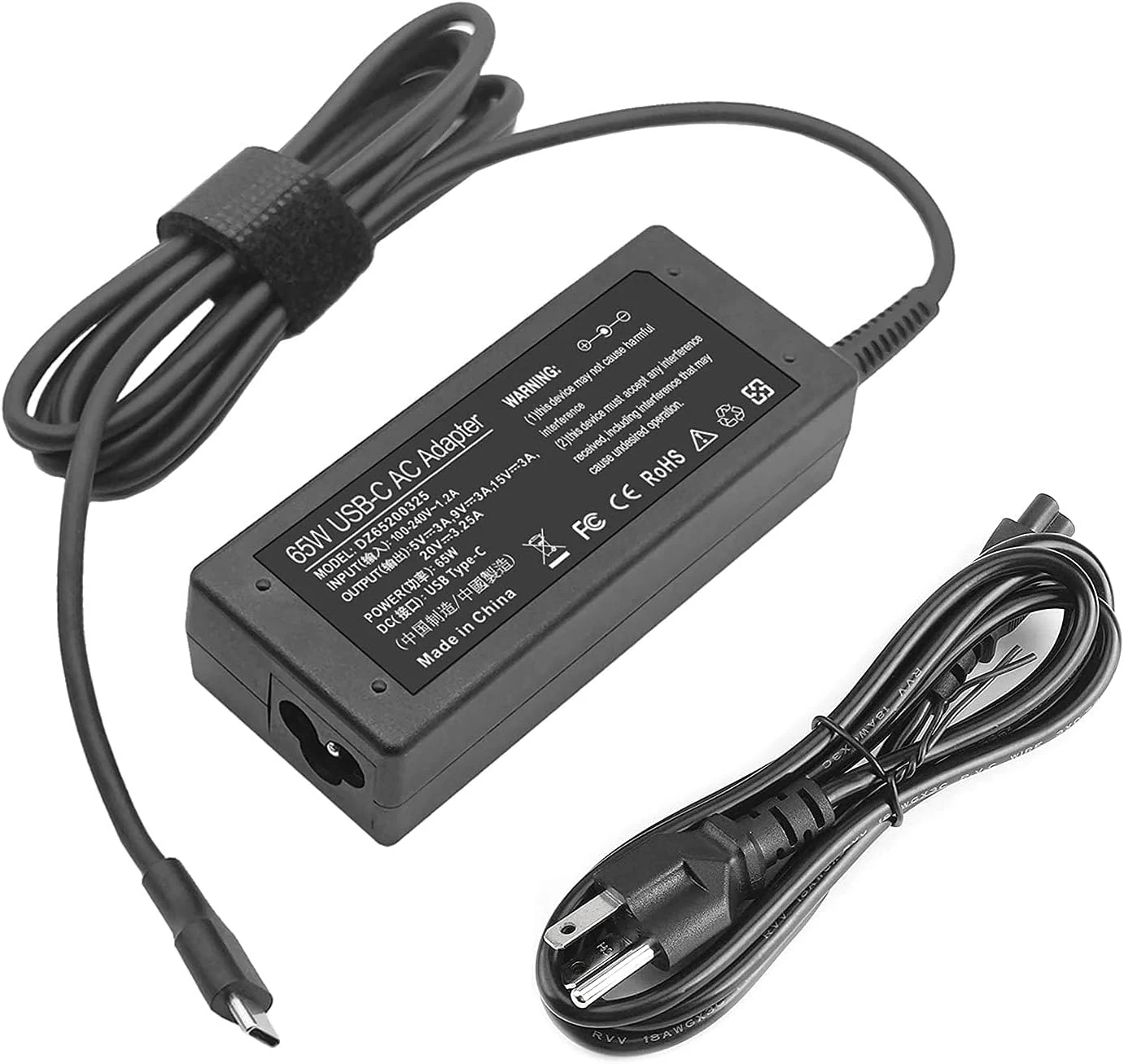 65W 45W USB C Laptop Power Replacement Adapter Charger for Lenovo Chromebook/Yoga/ThinkPad/HP Chromebook/Dell Laptop USB Type C Power Adapter
