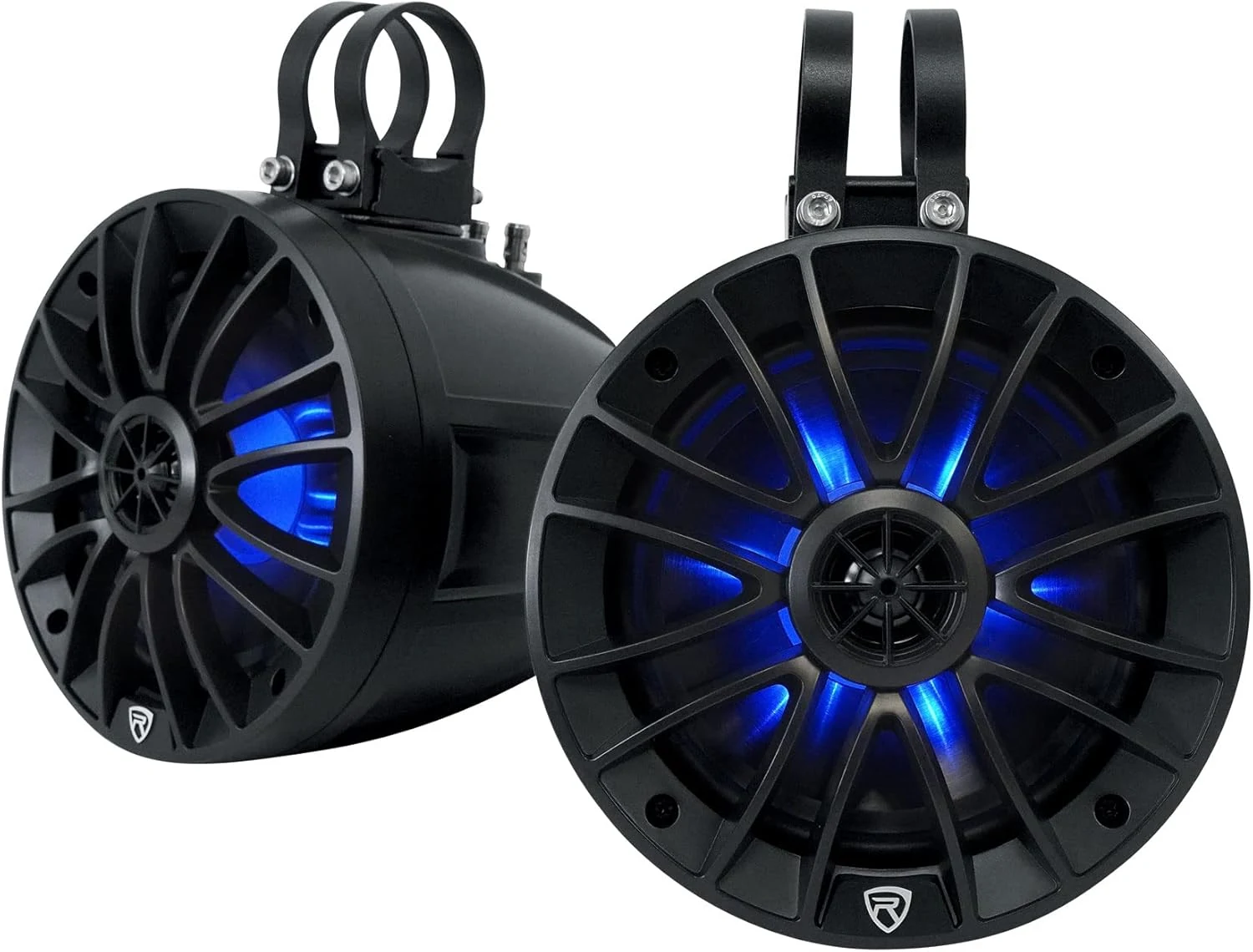 Rockville PT65BR 6.5" 300W peak/100W RMS Powered Bluetooth True Coaxial Tower Speakers
