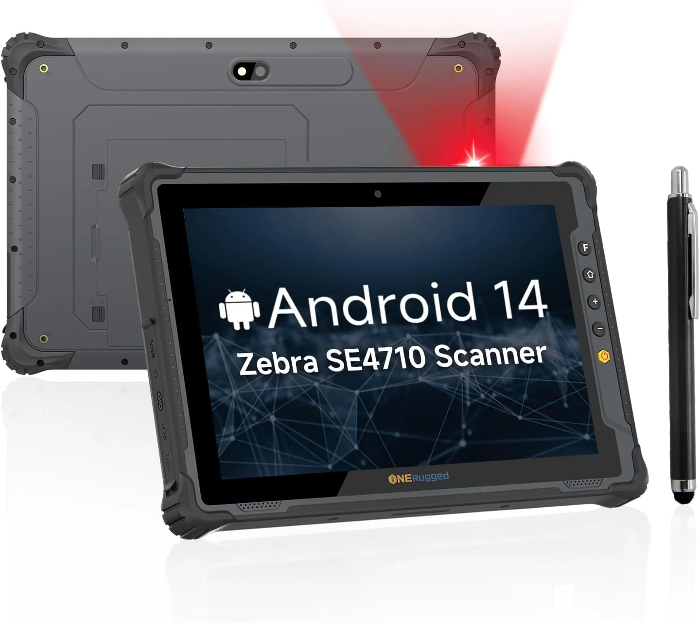 ONERugged M10T 10.1" Rugged Tablet with Zebra SE4710 2D Scanner