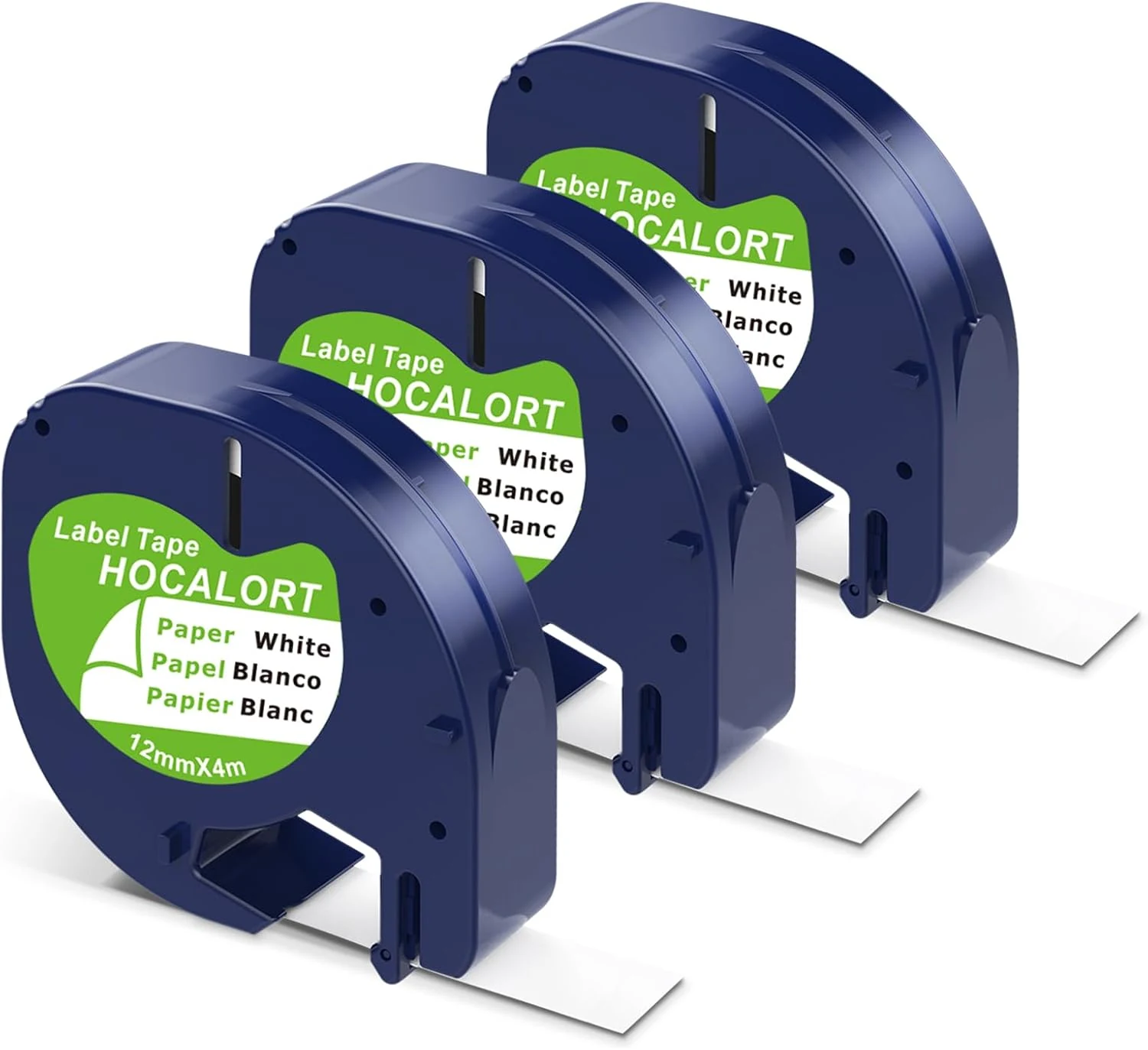 3 Pack Paper Label Refills Replacement for Dymo Letratag Refills 91200/91330 White Paper Tape 1/2 X 13